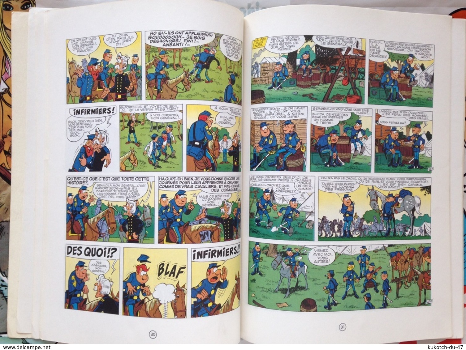 BD Tuniques bleues - Les bleus tournent cosaques - Tome 12 (1982)