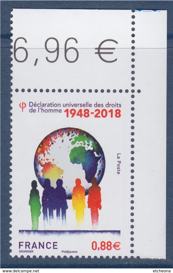 = Déclaration Universelle Des Droits De L'homme 0.88€ Coin De Feuille - 2010-2019