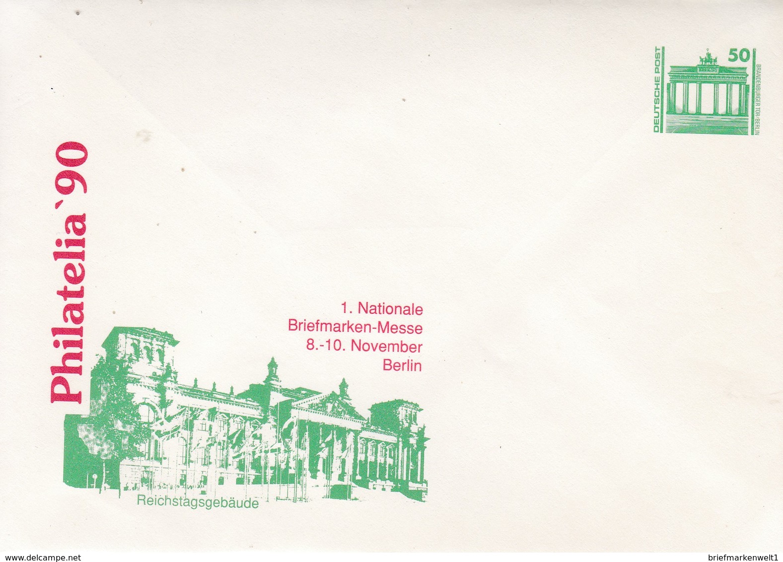 DDR,  U "Philatelie 90**, ** (131) - Enveloppes - Neuves