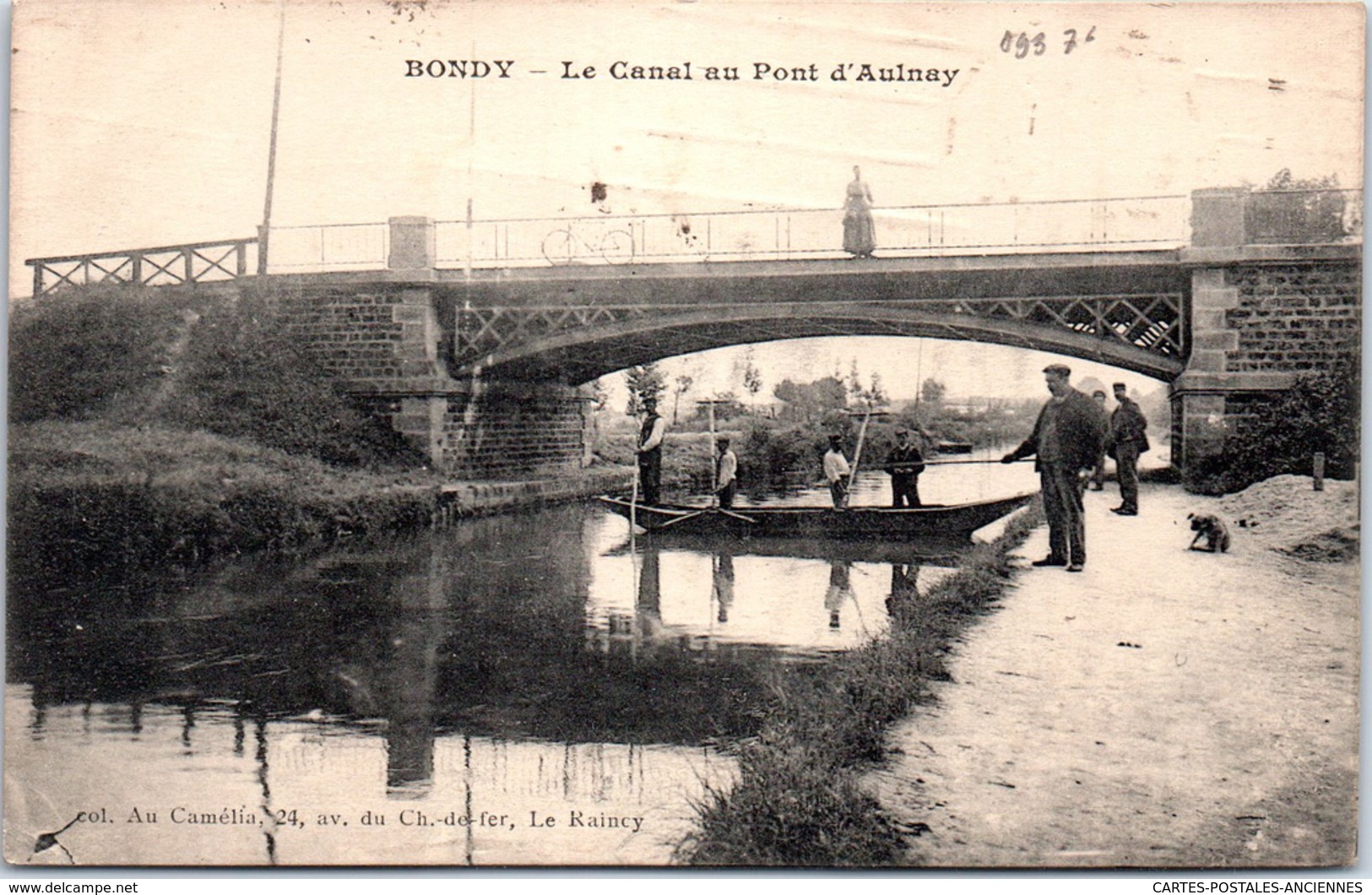 93 BONDY - Le Canal Au Pont D'aulnay - Bondy