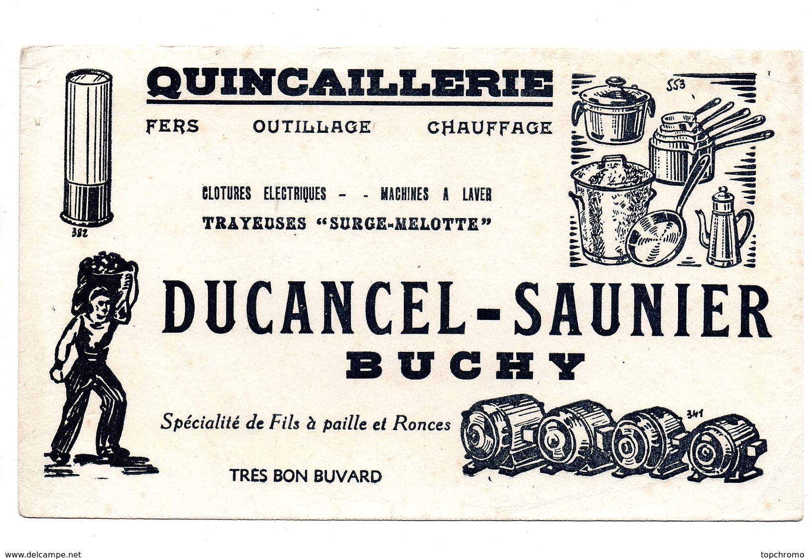 Buvard Quincaillerie Ducancel-Saunier Buchy - Autres & Non Classés