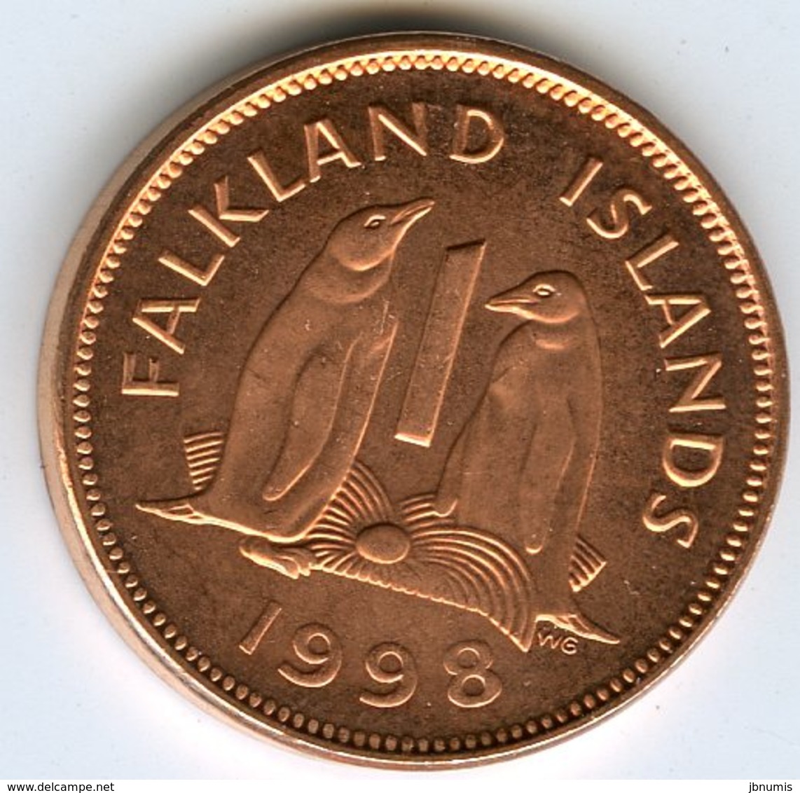 Falkland Malouines 1 Cent 1998 UNC KM 2a - Falkland