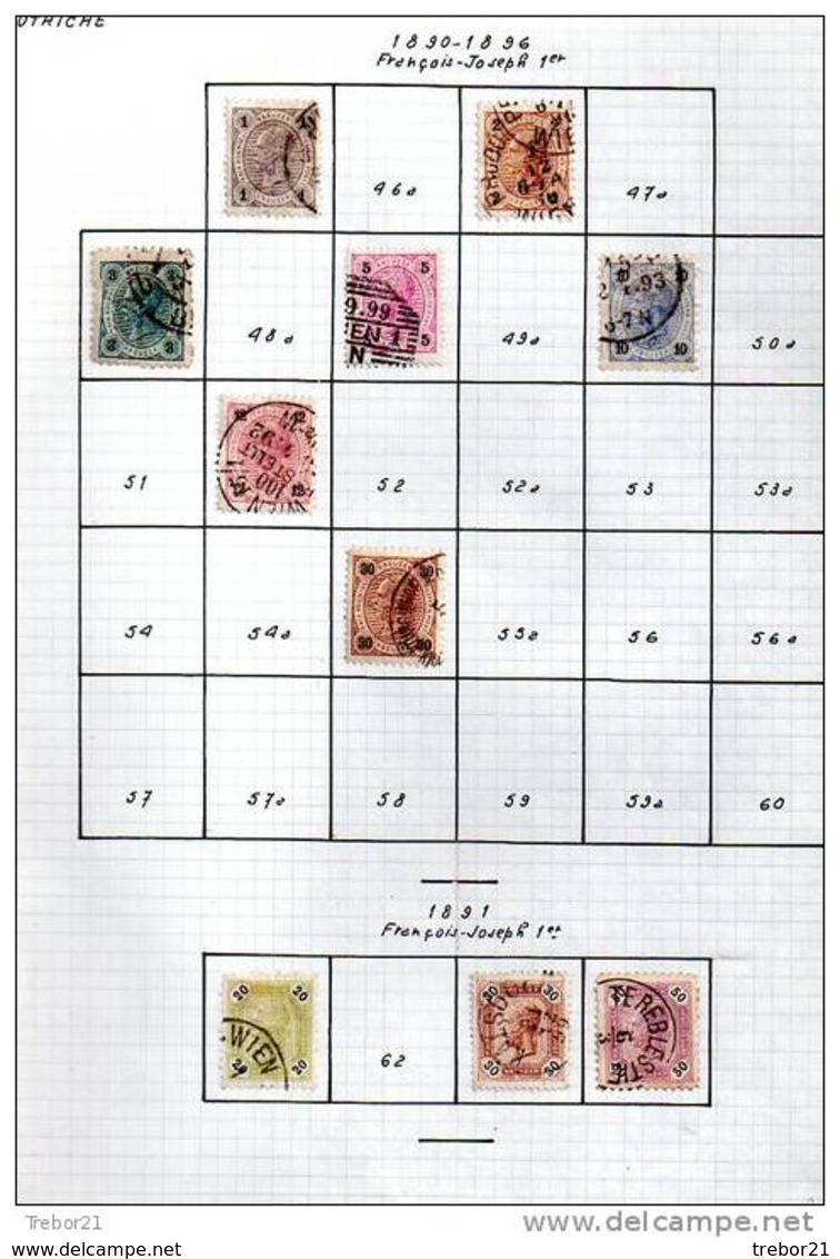 Collection De  Timbres D' AUTRICHE. Cote 1 347 €uros - Collections