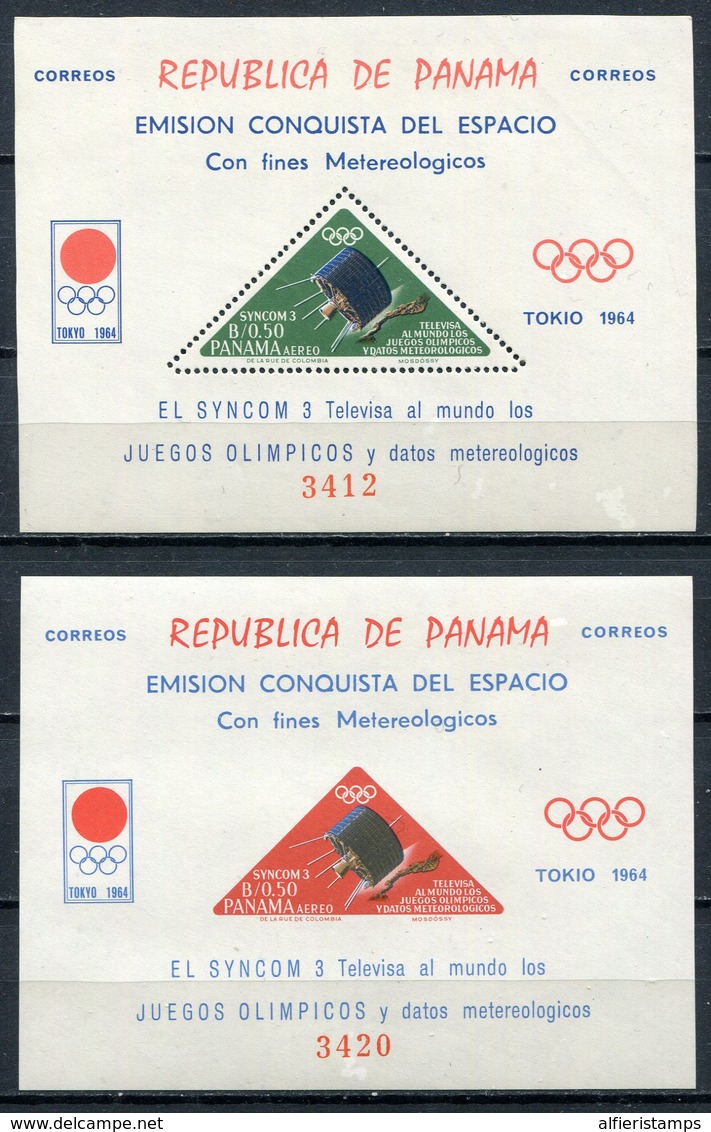 1964 - PANAMA-OLYMPIC'S TOKIO/ ESPACE- S.S.PERF.+ IMPERF.  -  M.N.H.- LUXE !! - Panama