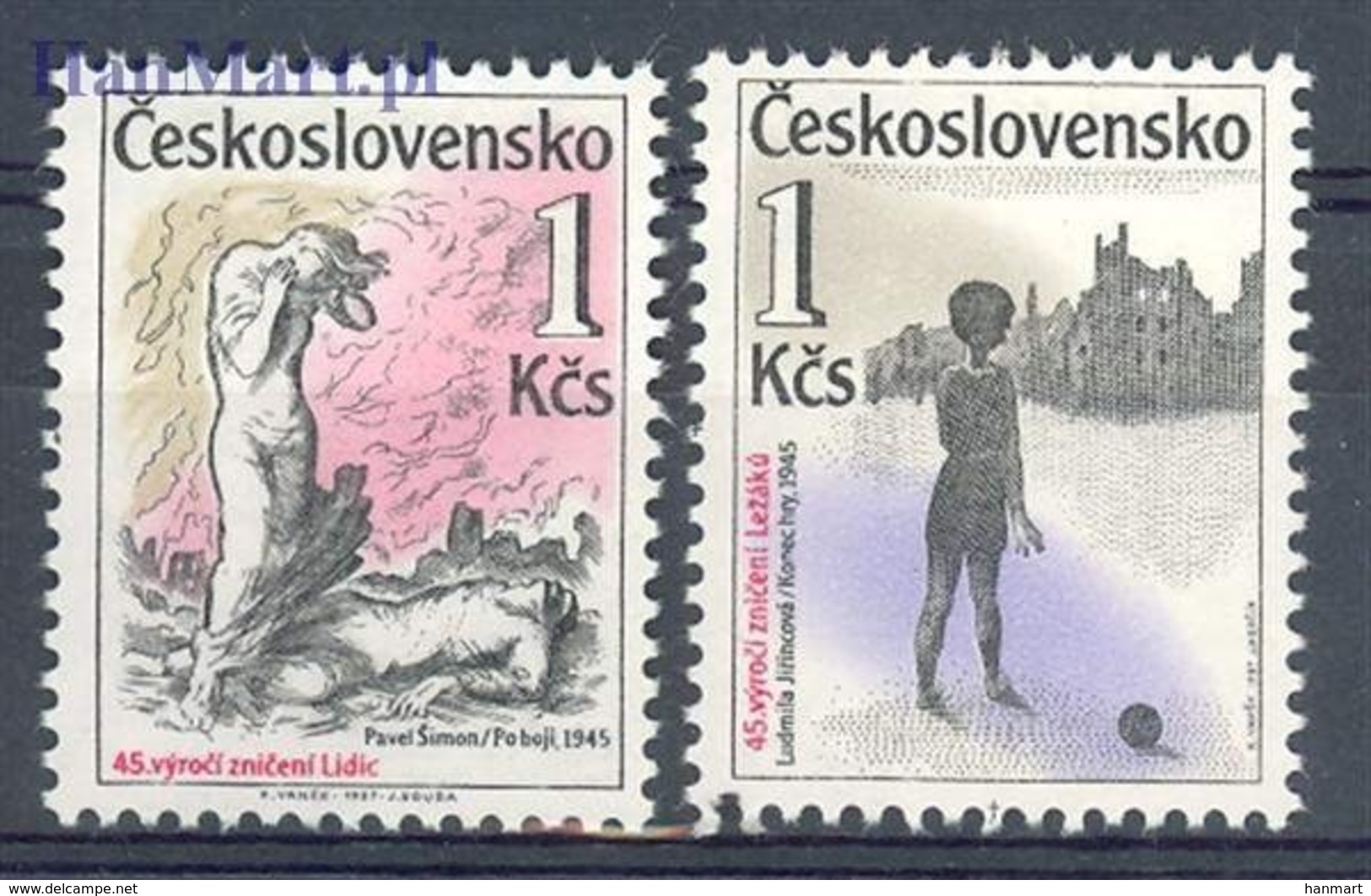 Czechoslovakia 1987 Mi 2916-2917 MNH ( ZE4 CSK2916-2917 ) - Andere & Zonder Classificatie