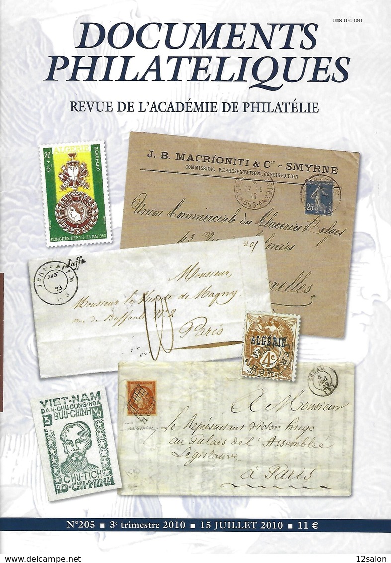 ACADEMIE DE PHILATELIE DOCUMENTS PHILATELIQUES N° 205 + Sommaire - Otros & Sin Clasificación