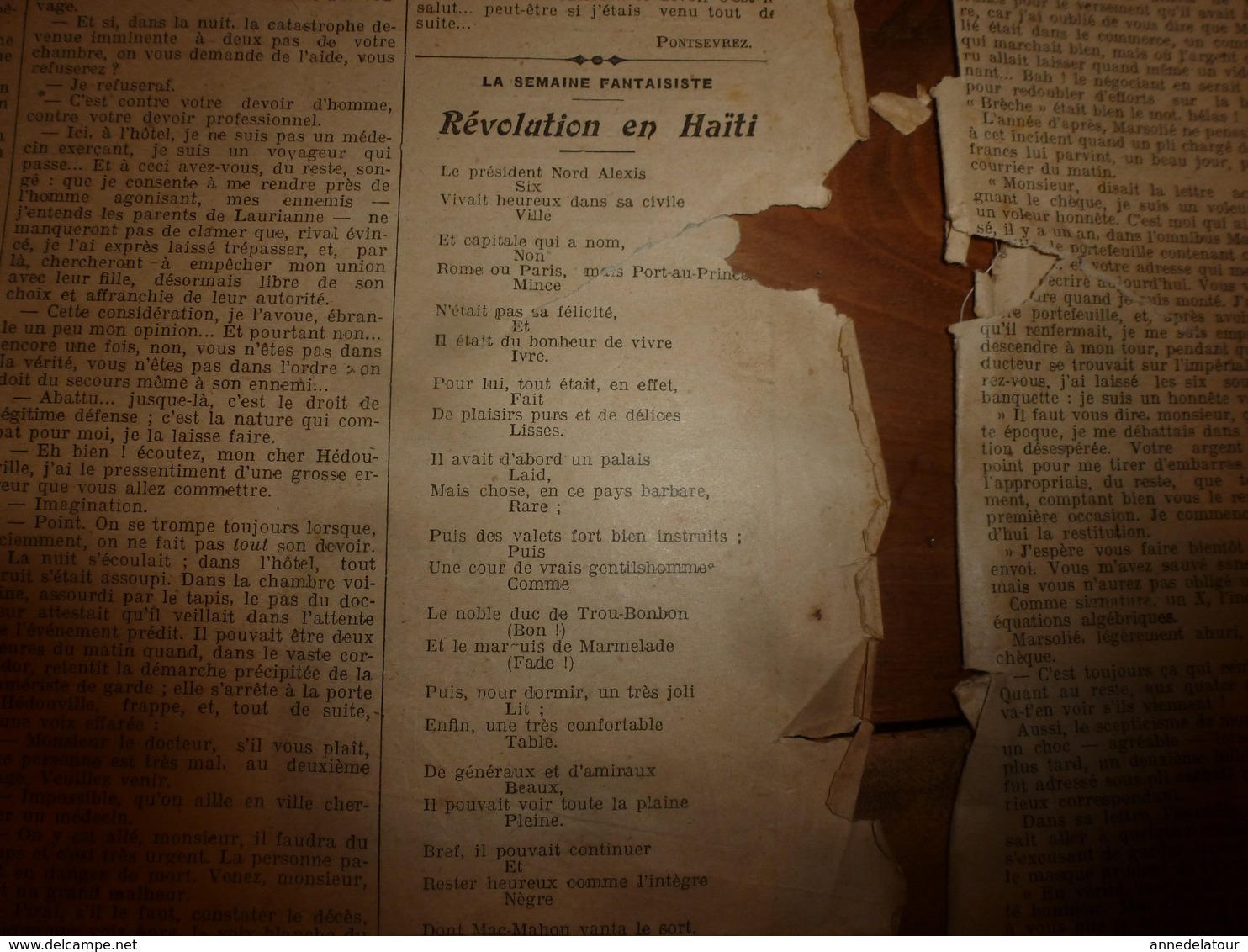 1908 LE PETIT JOURNAL:Héroïque Maréchal des Logis Ben-Daoud à Anoual;Histoire d'un honnête voleur avec Mr Marsolié; etc