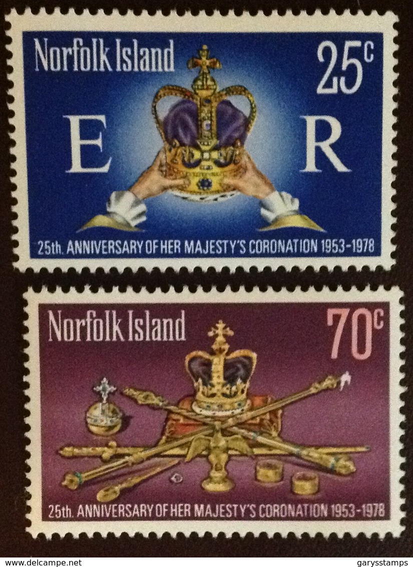 Norfolk Island 1978 Coronation Anniversary MNH - Ile Norfolk