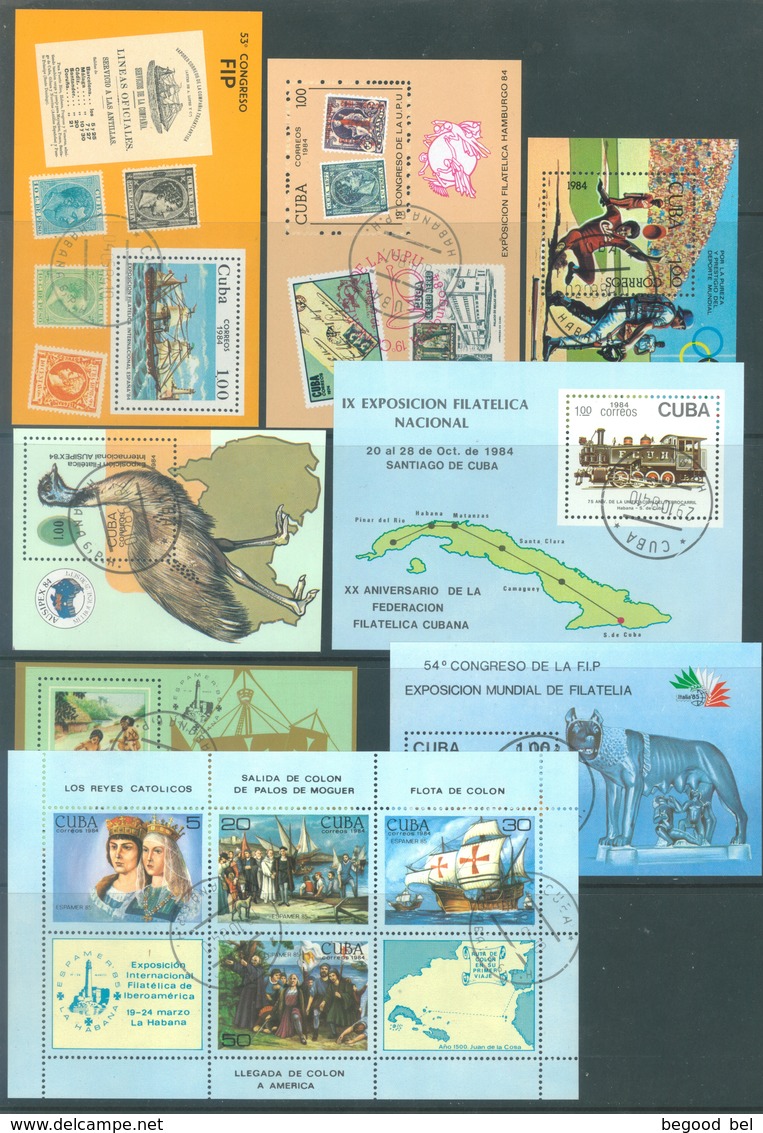 CUBA - 1979-1987 - USED/OBLIT - SMALL COLLECTION 22 BLOCS QUOTATION 112.00 EUR - Lot 18845 - Collections, Lots & Series