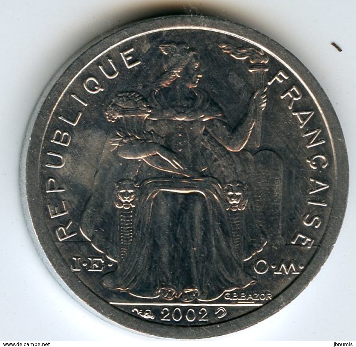 Nouvelle Calédonie New Caledonia 1 Franc 2002 KM 10 - Nouvelle-Calédonie