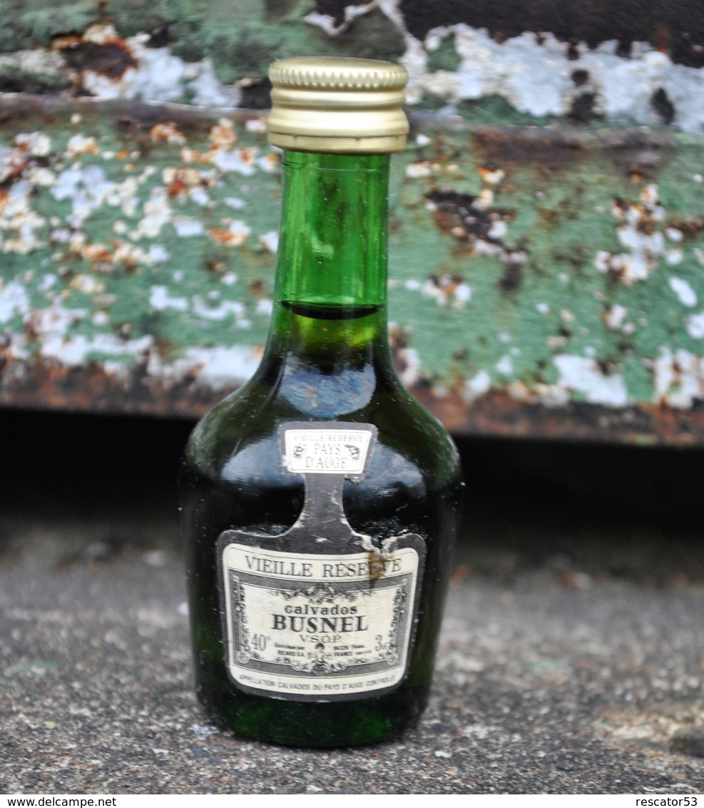 Rare Ancienne Mignonnettes Vielle Réserve Calvados Busnel - Miniaturflaschen