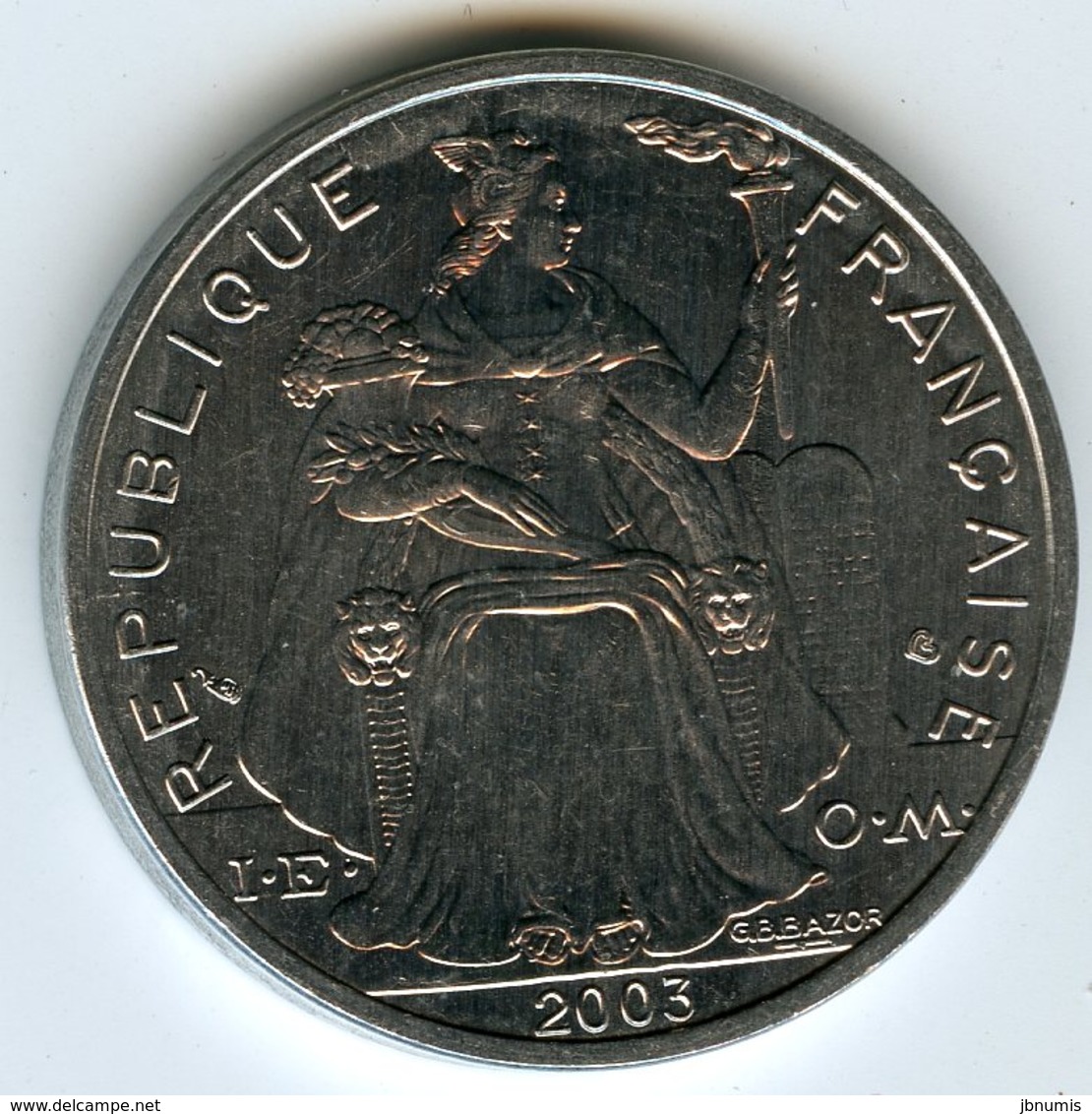 Nouvelle Calédonie New Caledonia 5 Francs 2003 KM 16 - Nouvelle-Calédonie