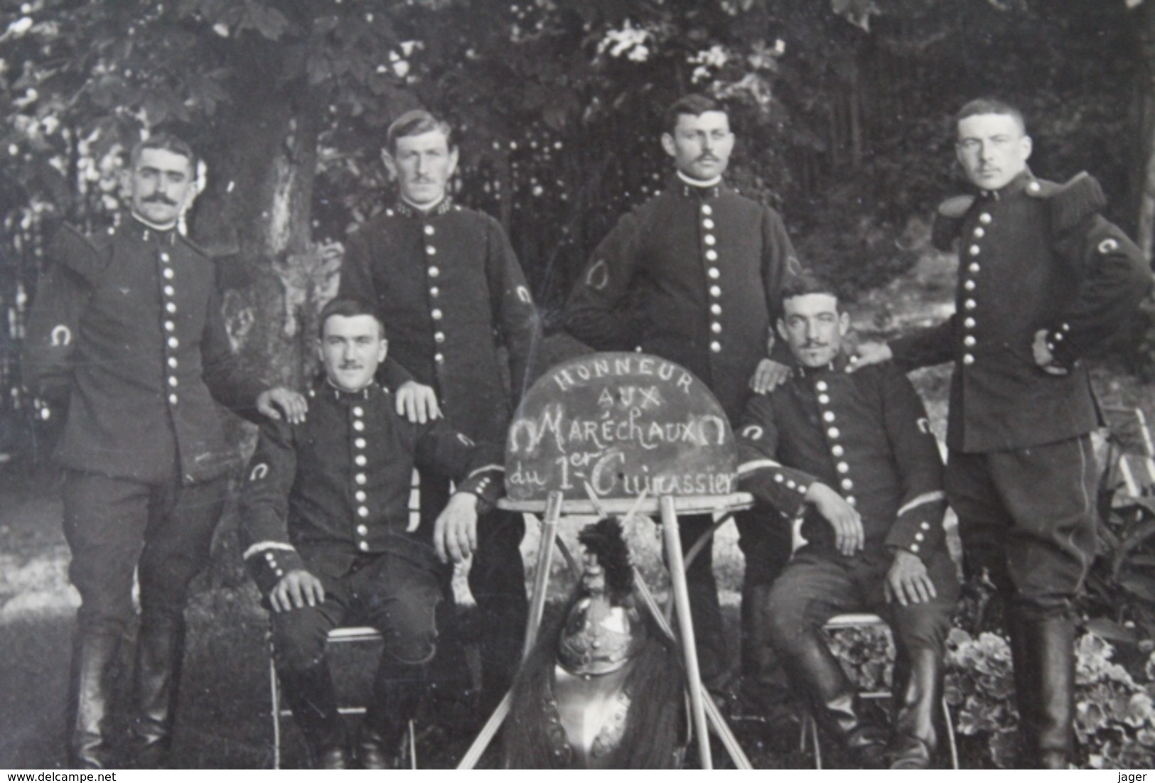 Photo Militaire  Maréchal Ferrand Du 1 Er Cuirassier  Cuirasse - Guerra, Militares