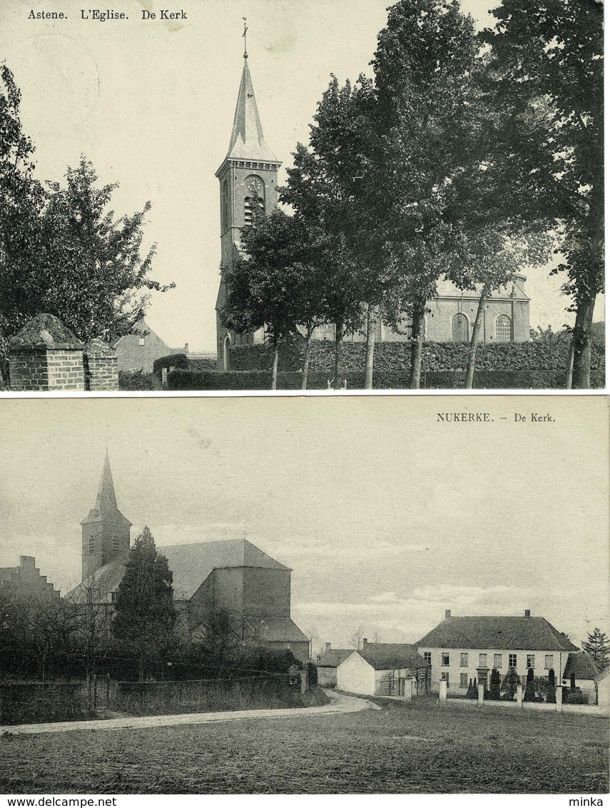 Lot Van 10 Postkaarten België Oost Vlaanderen - De Kerk - L'Eglise - 5 - 99 Postkaarten