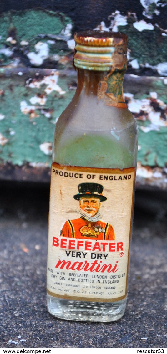 Rare Ancienne Mignonnettes Beefeater Very Dry Martini - Miniaturflaschen