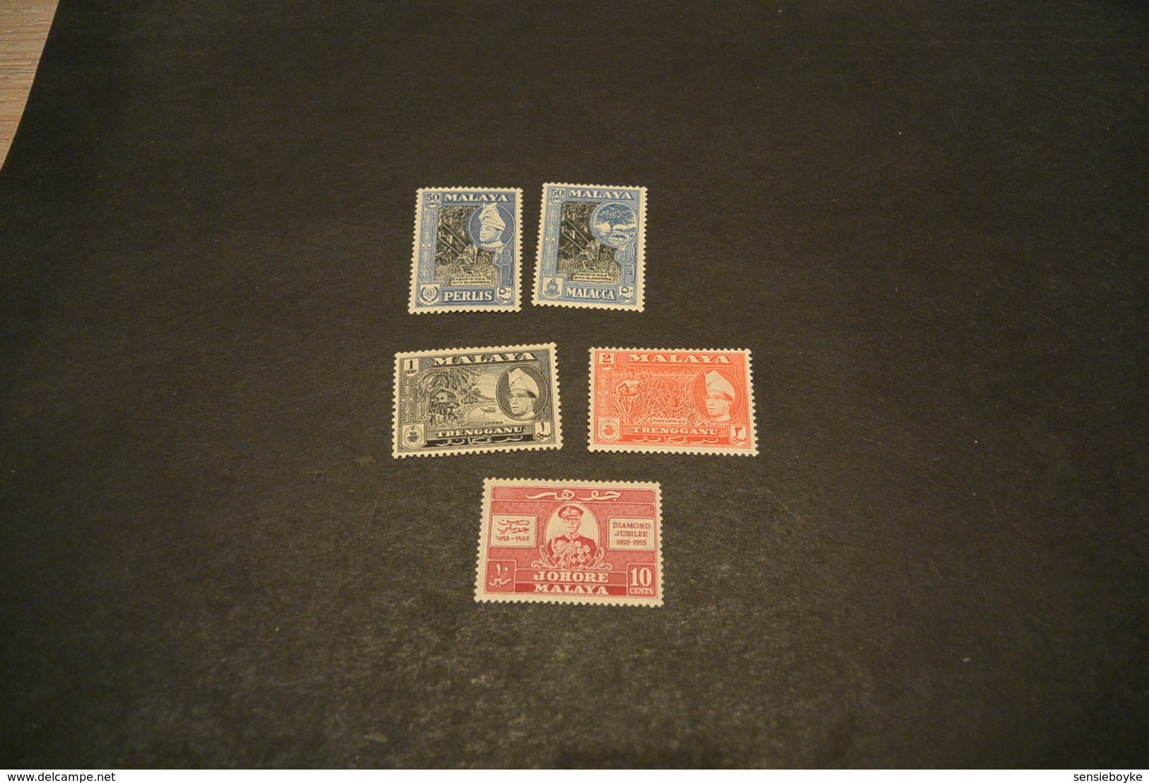 K18497 - Lot Stamps Mint Hinged Malaya - Perlis-Trengganu - Johore - Altri & Non Classificati