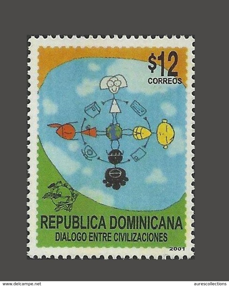 DOMINICAN DOMINICAINE DOMINICANA -  2001 Dialogue Among Civilisations Civilizations Dialog JOINT ISSUE 2001 SCARCE MNH - Joint Issues