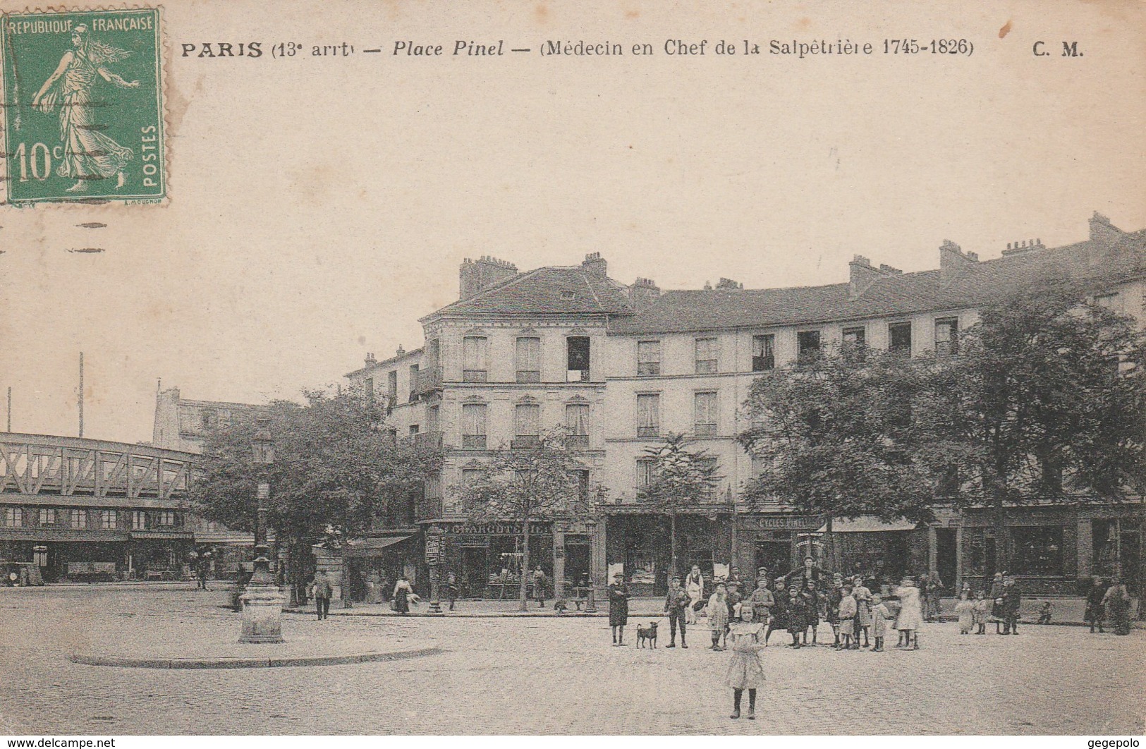 PARIS 13 ème - Place Pinel ( Médecin En Chef De La Salpêtrière ) - Distrito: 13