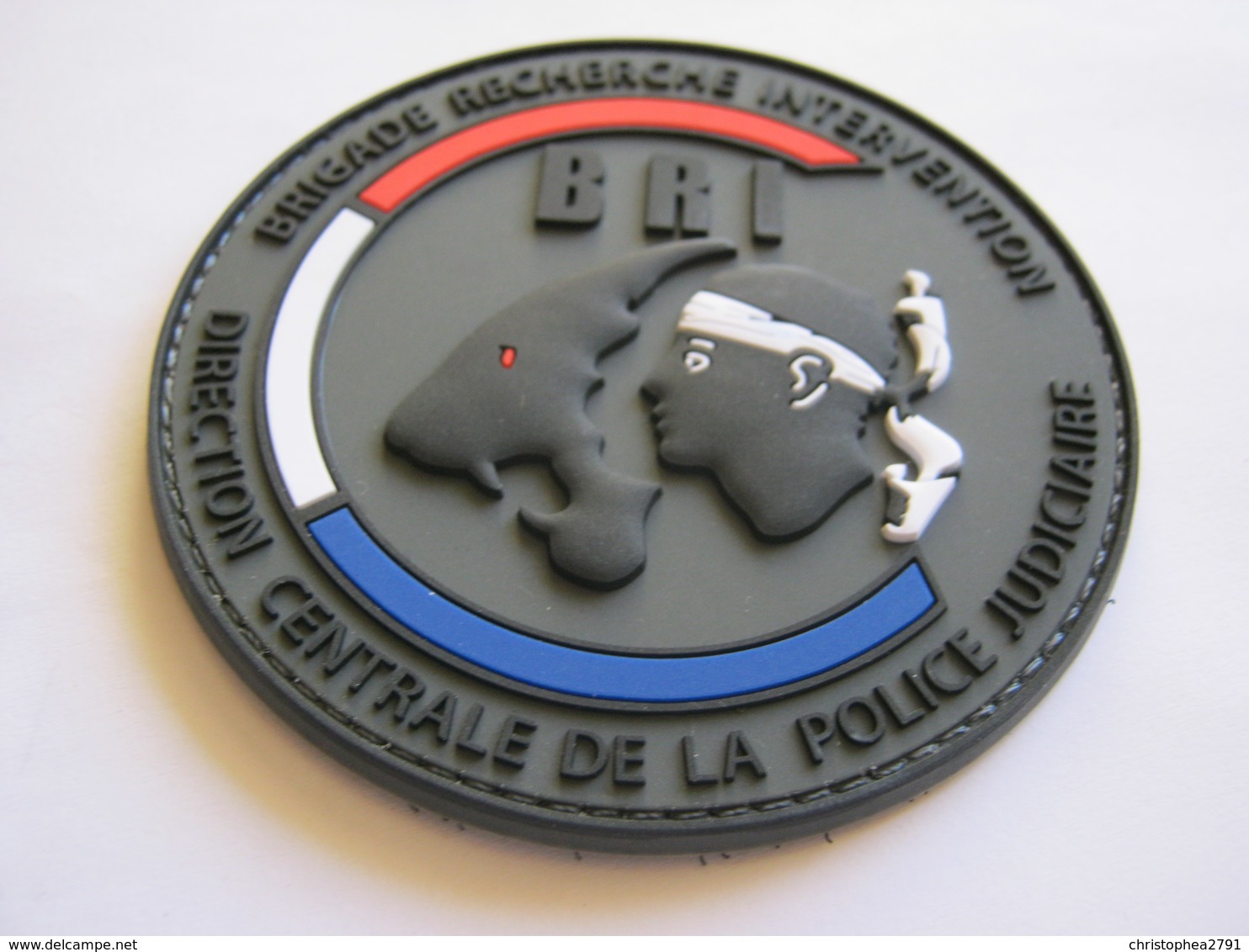 ECUSSON PATCH PVC POLICE NATIONALE LA BRI DE DE CORSE (VELCROS) ETAT EXCELLENT - Politie En Rijkswacht