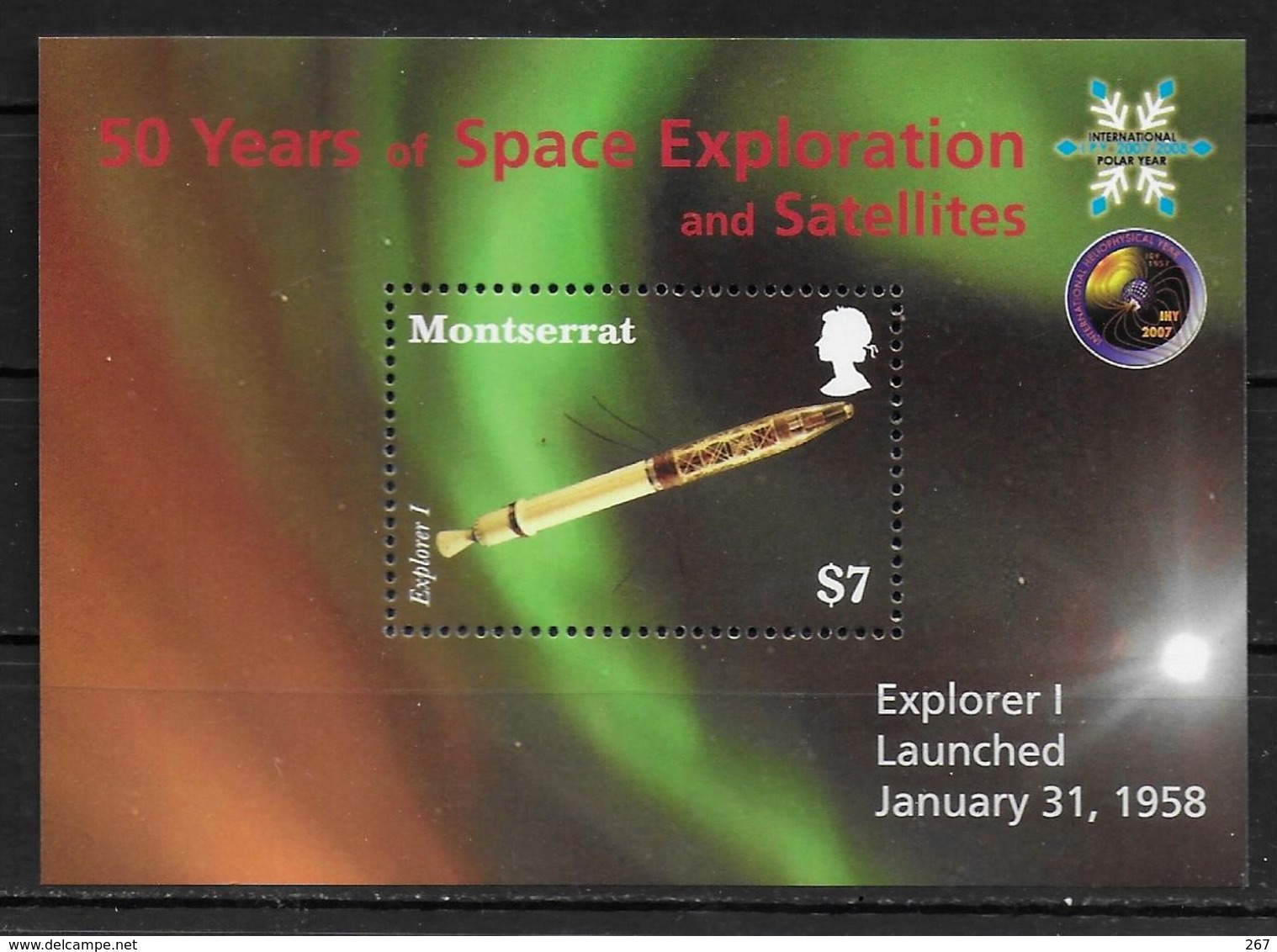 MONTSERRAT  BF 120 * * ( Cote 8e)    Espace Satellite - América Del Norte
