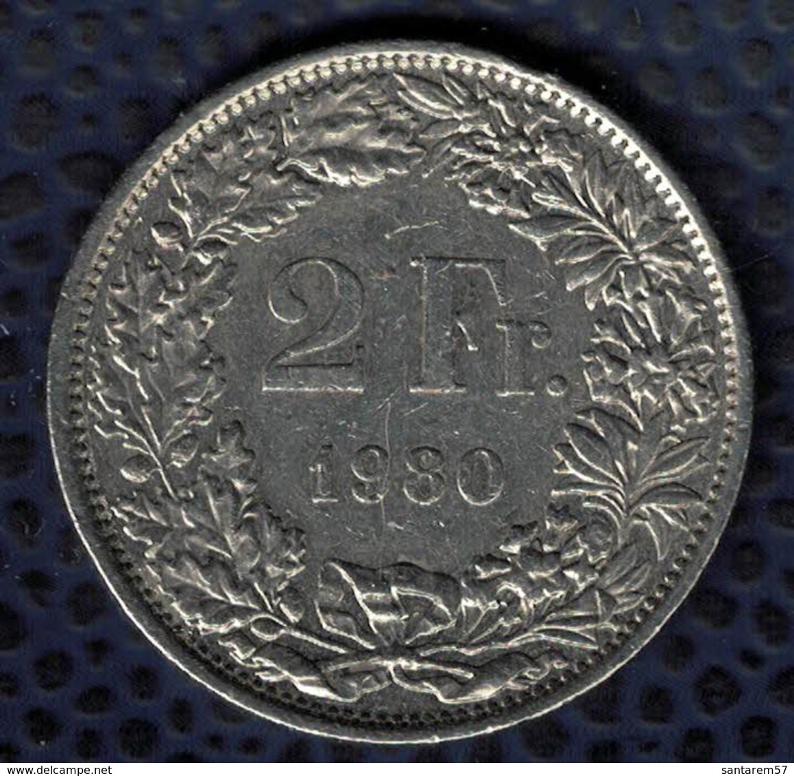 Suisse 1980 Pièce De Monnaie Coin 2 Francs Femme Debout Regardant Vers La Gauche SU - Autres & Non Classés