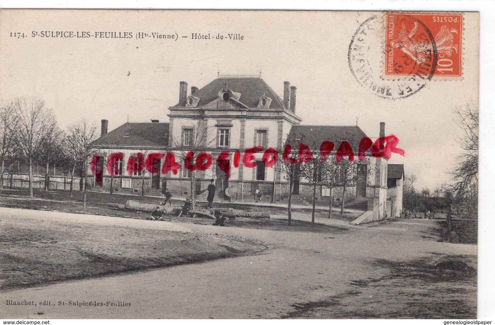 87 - SAINT SULPICE LES FEUILLES - ST SULPICE- HOTEL DE VILLE - EDITEUR BLANCHET - Saint Sulpice Les Feuilles