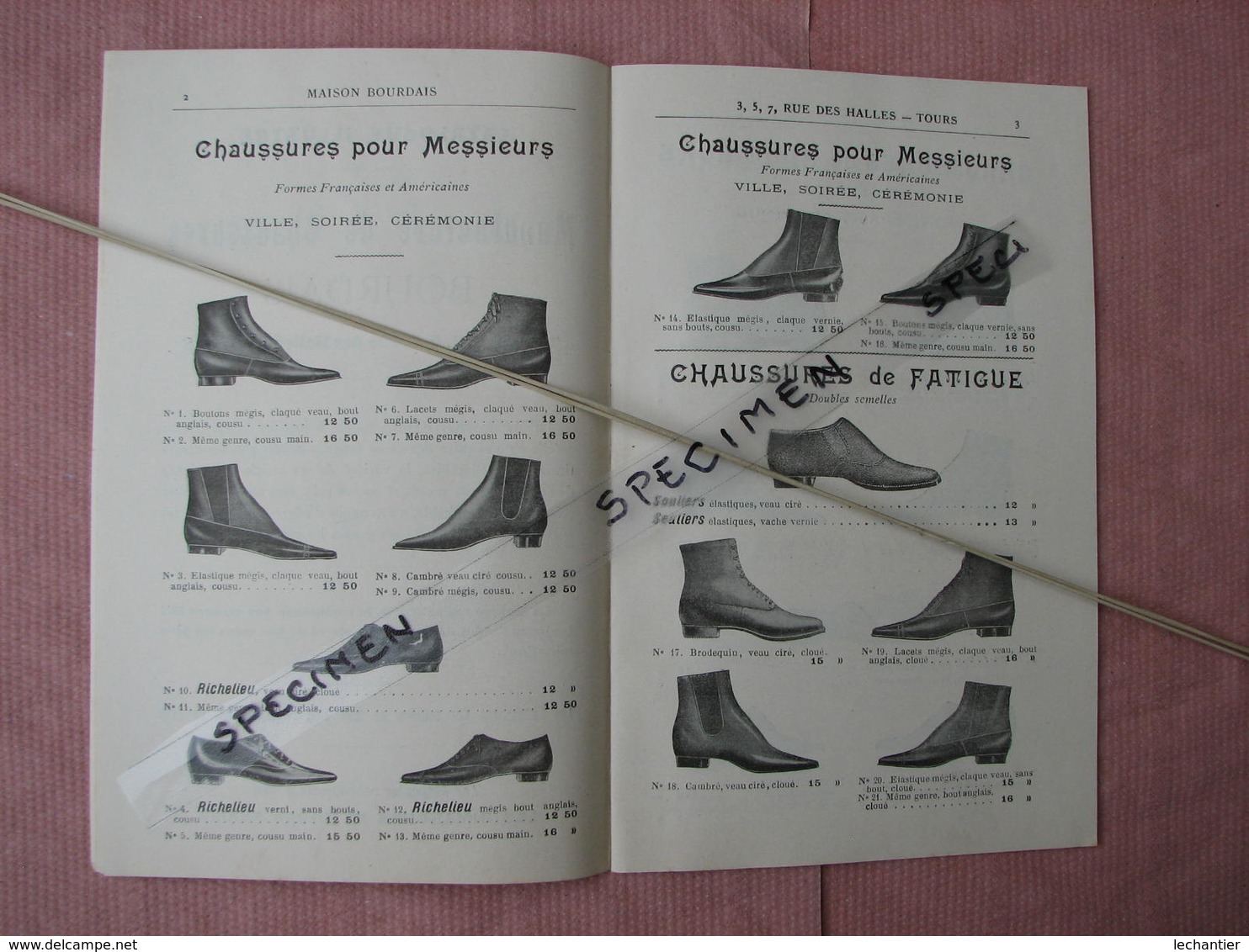 Tours Superbe Catalogue Illustré Des Chaussures BOURDAIS  20 Pages 13X21 Comme Neuf - 1900 – 1949