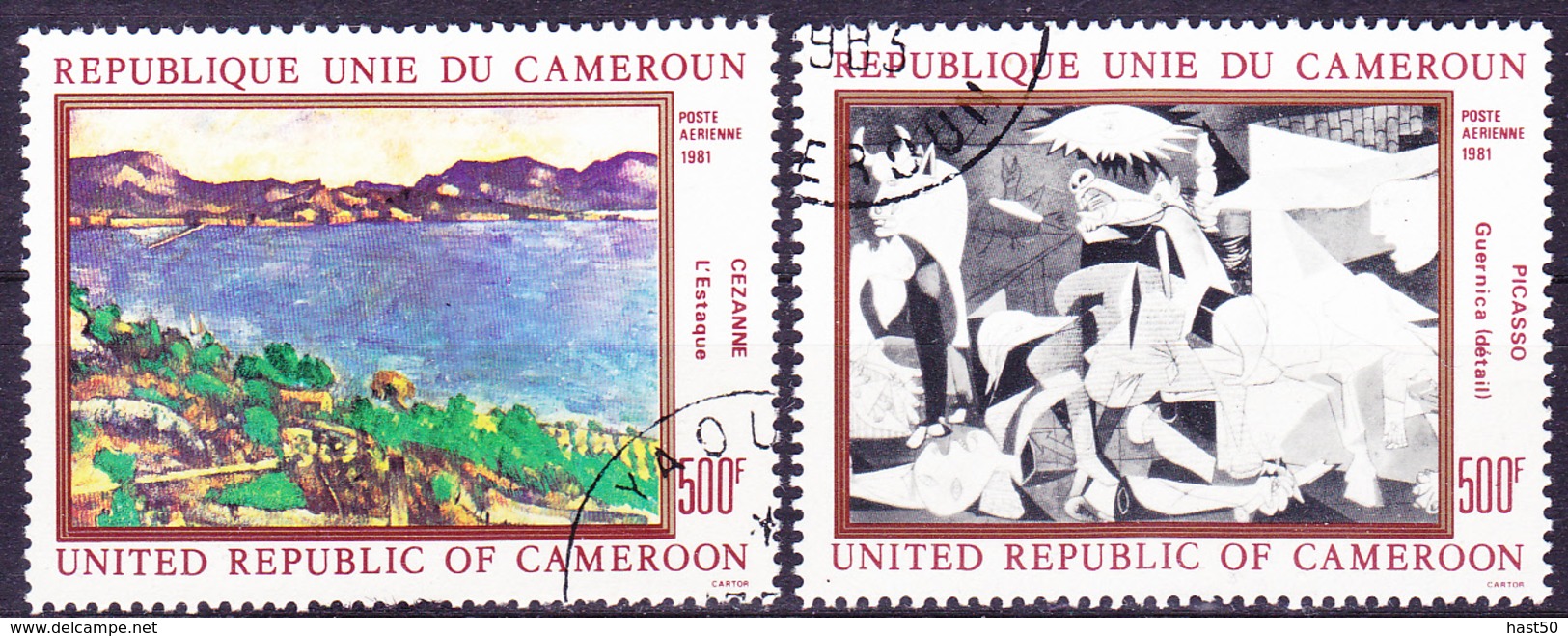 Karemun - 100. Geburtstag Von Pablo Picasso; 75. Todestag Von Paul Cézanne (Mi.Nr.: 963/4) 1981 - Gest Used Obl - Cameroun (1960-...)