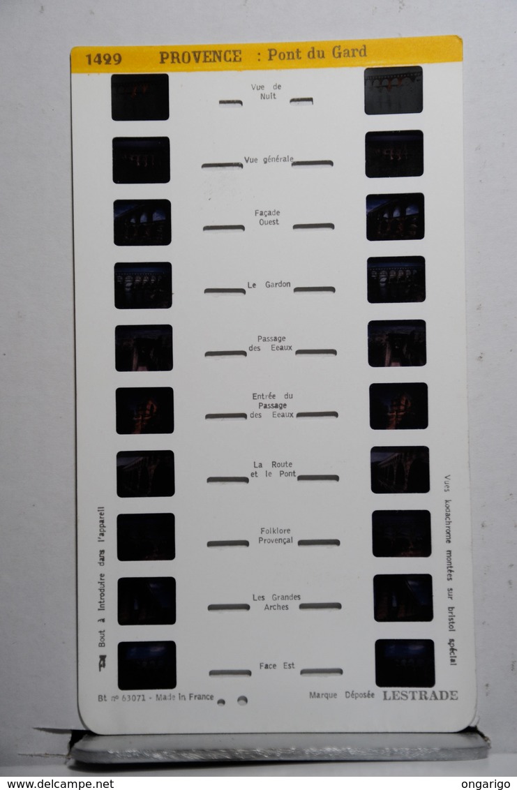 LESTRADE :     1429    PROVENCE  :  PONT DU GARD - Visionneuses Stéréoscopiques