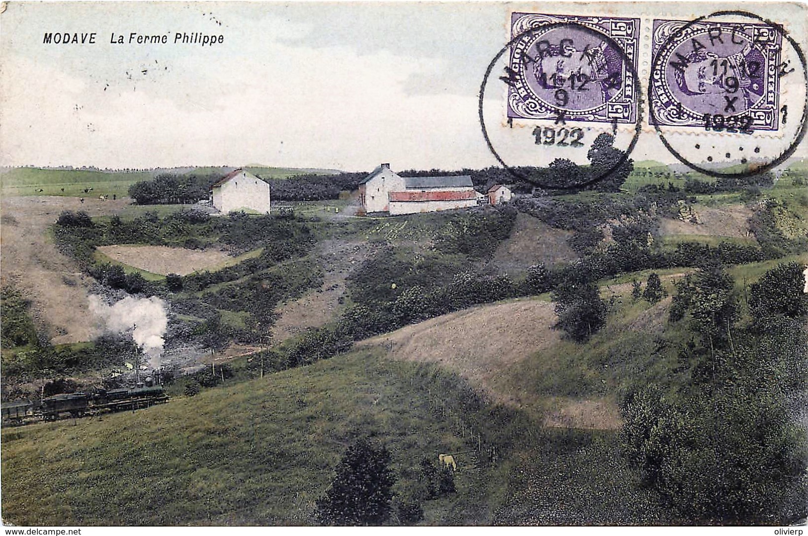 Belgique - Modave - Près De Strée - Vierset-Barse - Pont-de-Bonne - Linchet - La Ferme Philippe Et Le Train - Couleurs - Modave