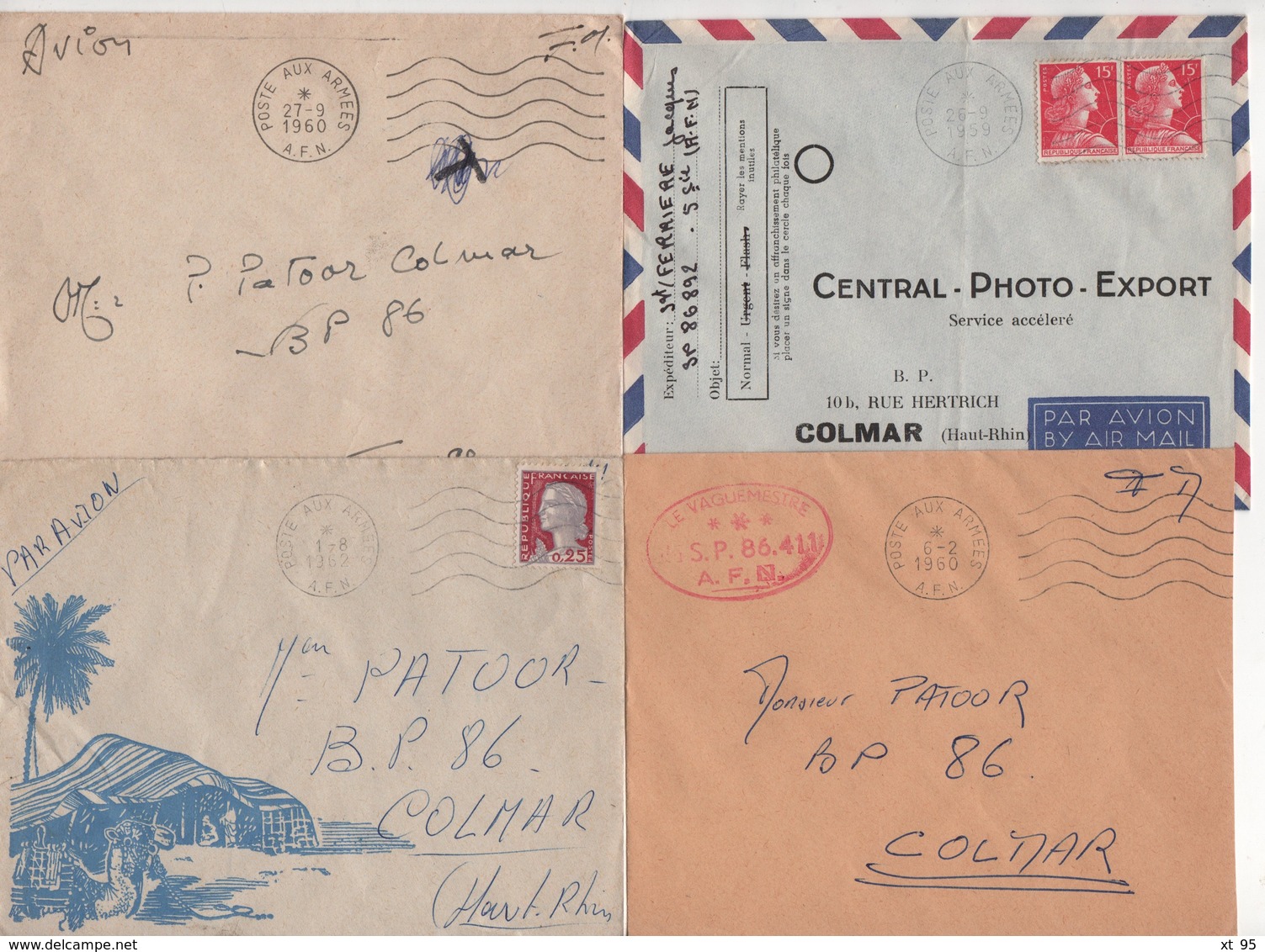 Guerre D'Algerie - Poste Aux Armees AFN - Lot De 20 Lettres - Voir Scan - Guerre D'Algérie