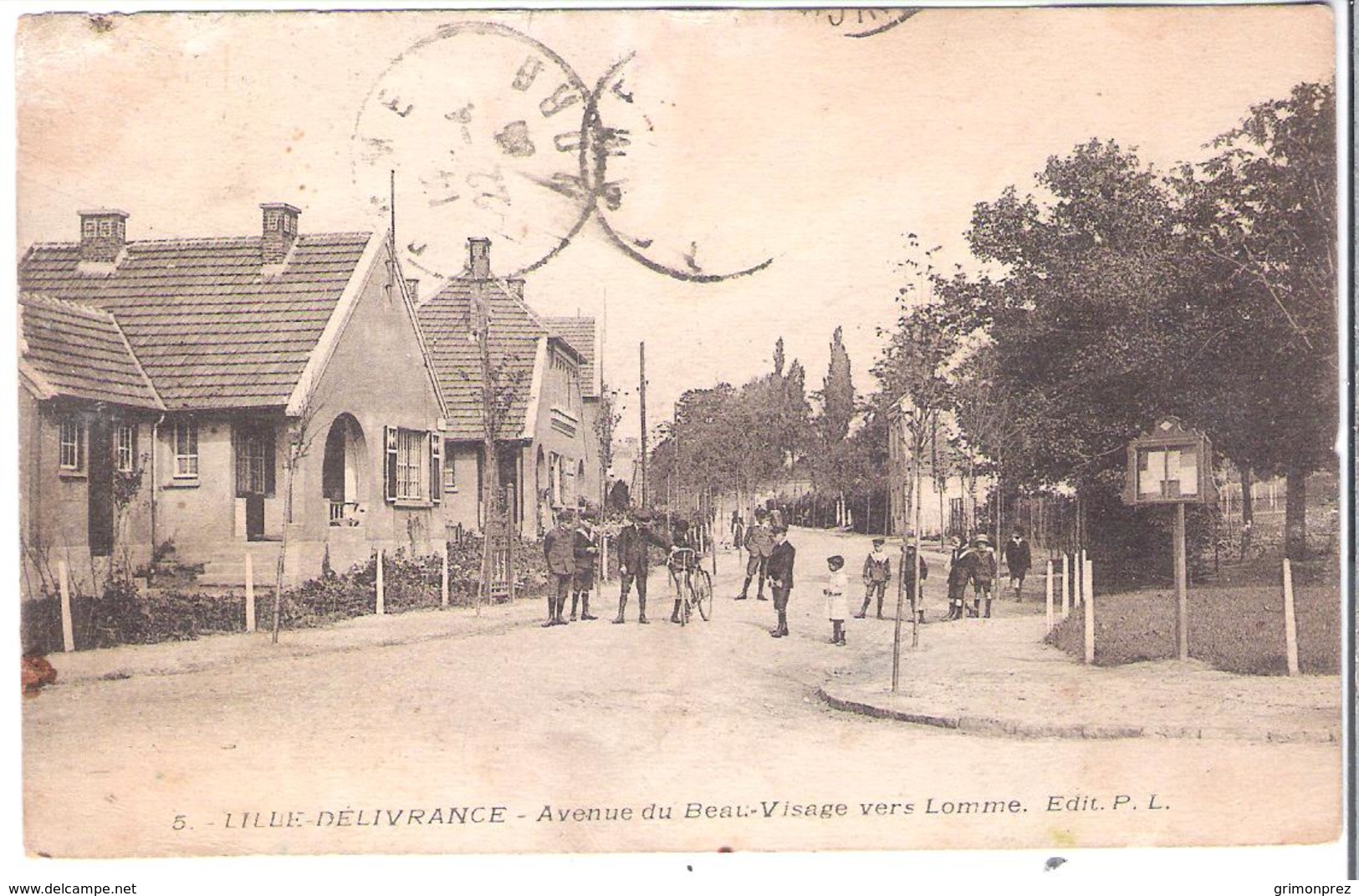 CPAC NORD 59 LILLE DELIVRANCE -Avenue Du Beau-Visage Vers LOMME édit PL N°5 Vendue En L'état - Lille