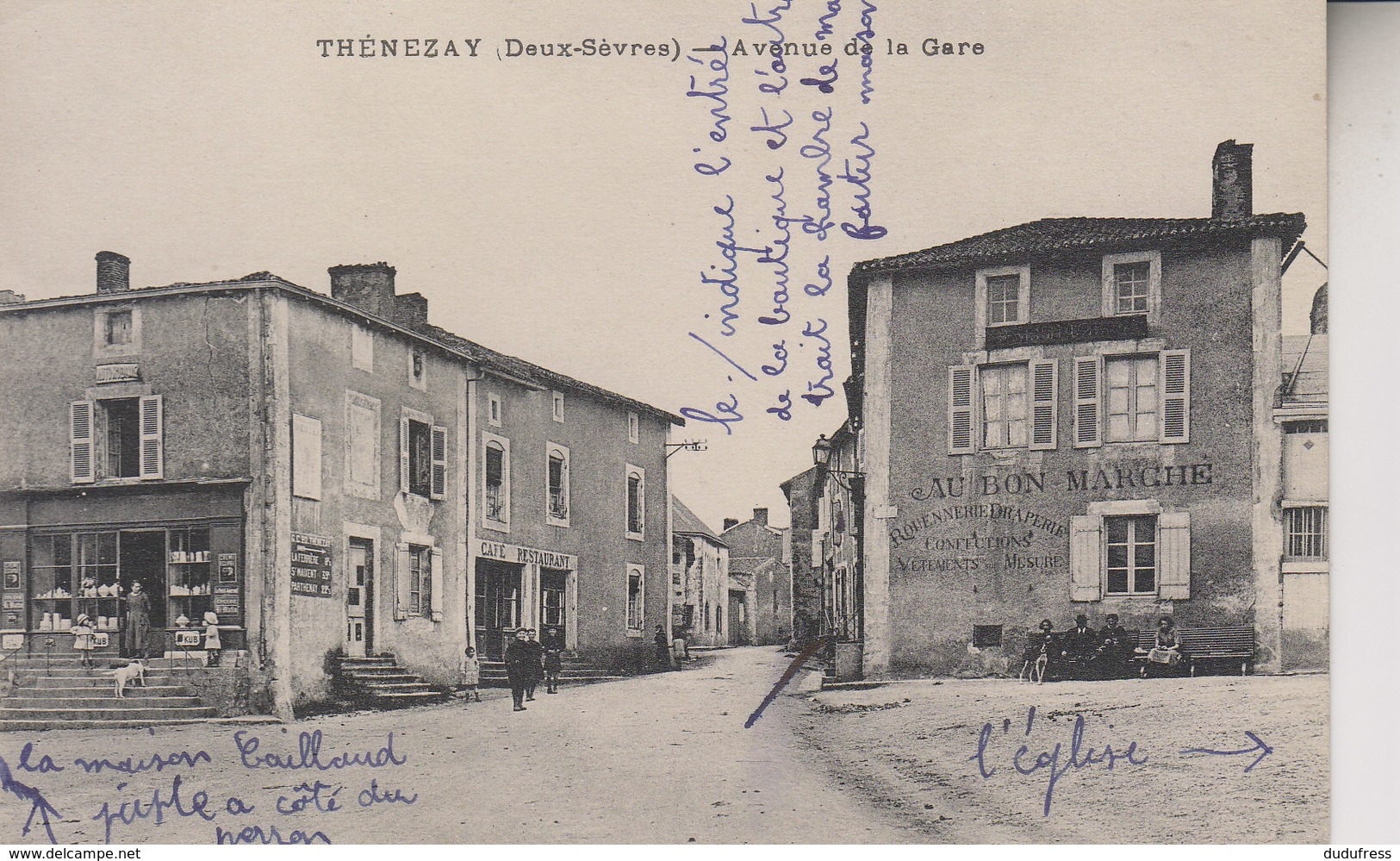 THENEZAY   AVENUE DE LA GARE - Thenezay