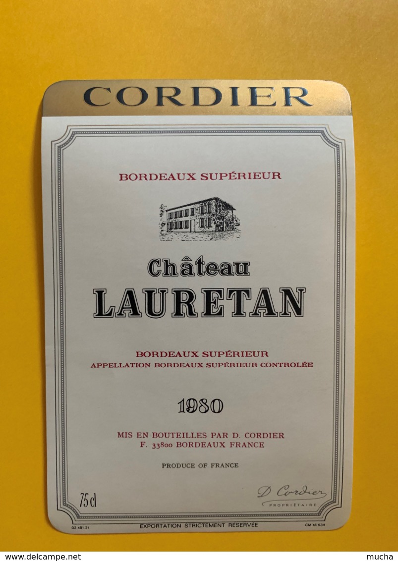 9588 - Château Lauretan 1980 - Bordeaux