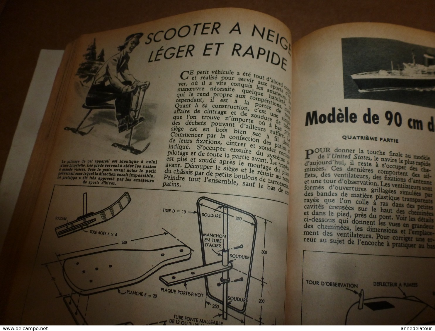 1953 MÉCANIQUE POPULAIRE: Chasse aux rayons cosmiques;Les motos américaines;Fabriquer une voile;Recherche de perles;etc