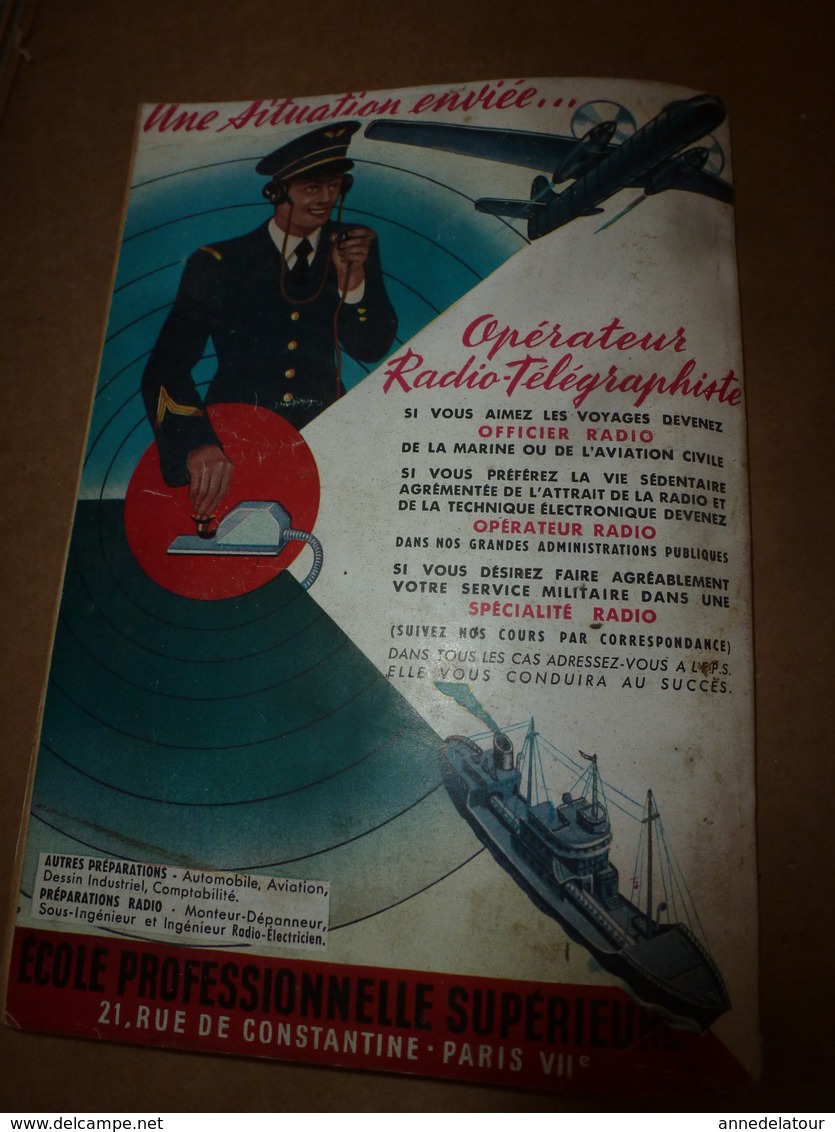 1953 MÉCANIQUE POPULAIRE: Chasse aux rayons cosmiques;Les motos américaines;Fabriquer une voile;Recherche de perles;etc