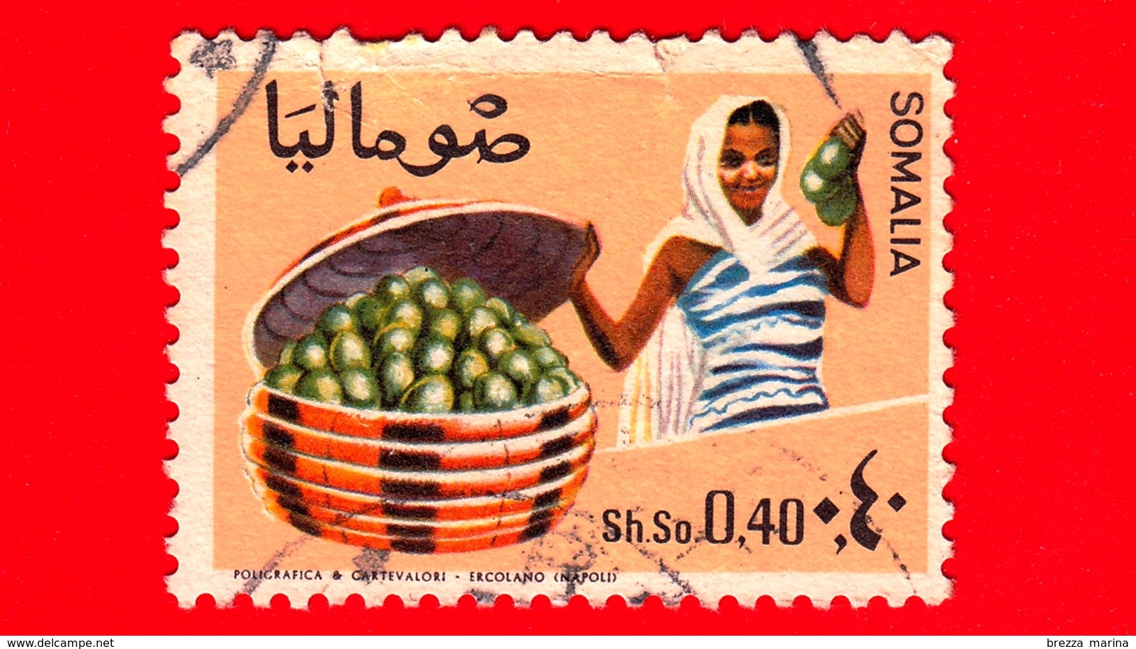 SOMALIA - Usato - 1968 - Agricoltura - Piante (Flora) - Frutta - Limes - 0.40 - Somalia (1960-...)