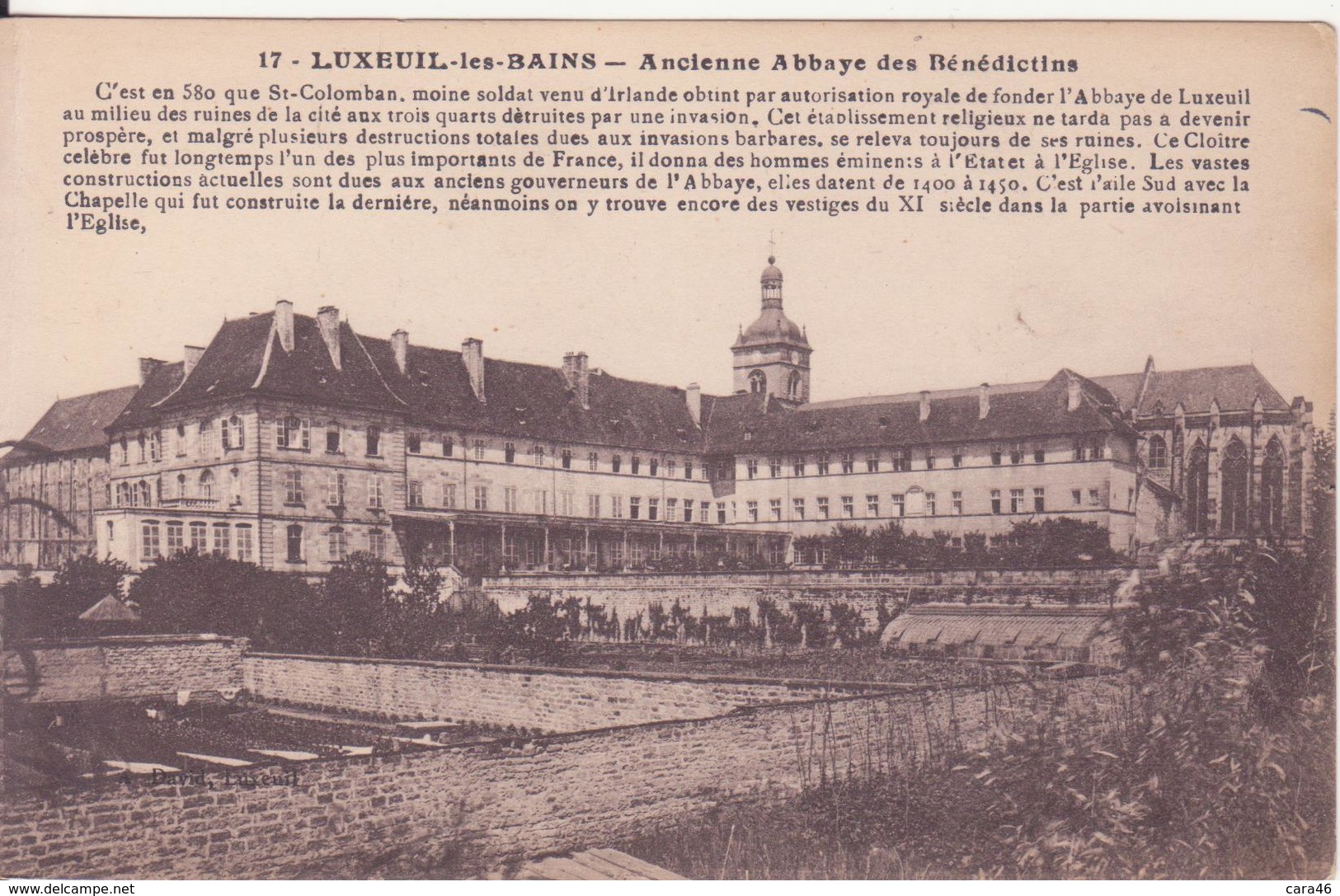 CPA -  17. LUXEUIL LES BAINS Ancienne Abbaye Des Bénédictins - Luxeuil Les Bains