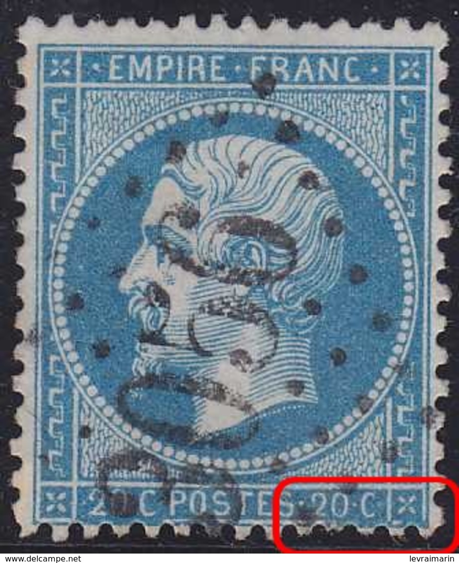 N°22 Variété Suarnet N°40, Position 27C3, Pas Courant Et TB. - 1862 Napoléon III