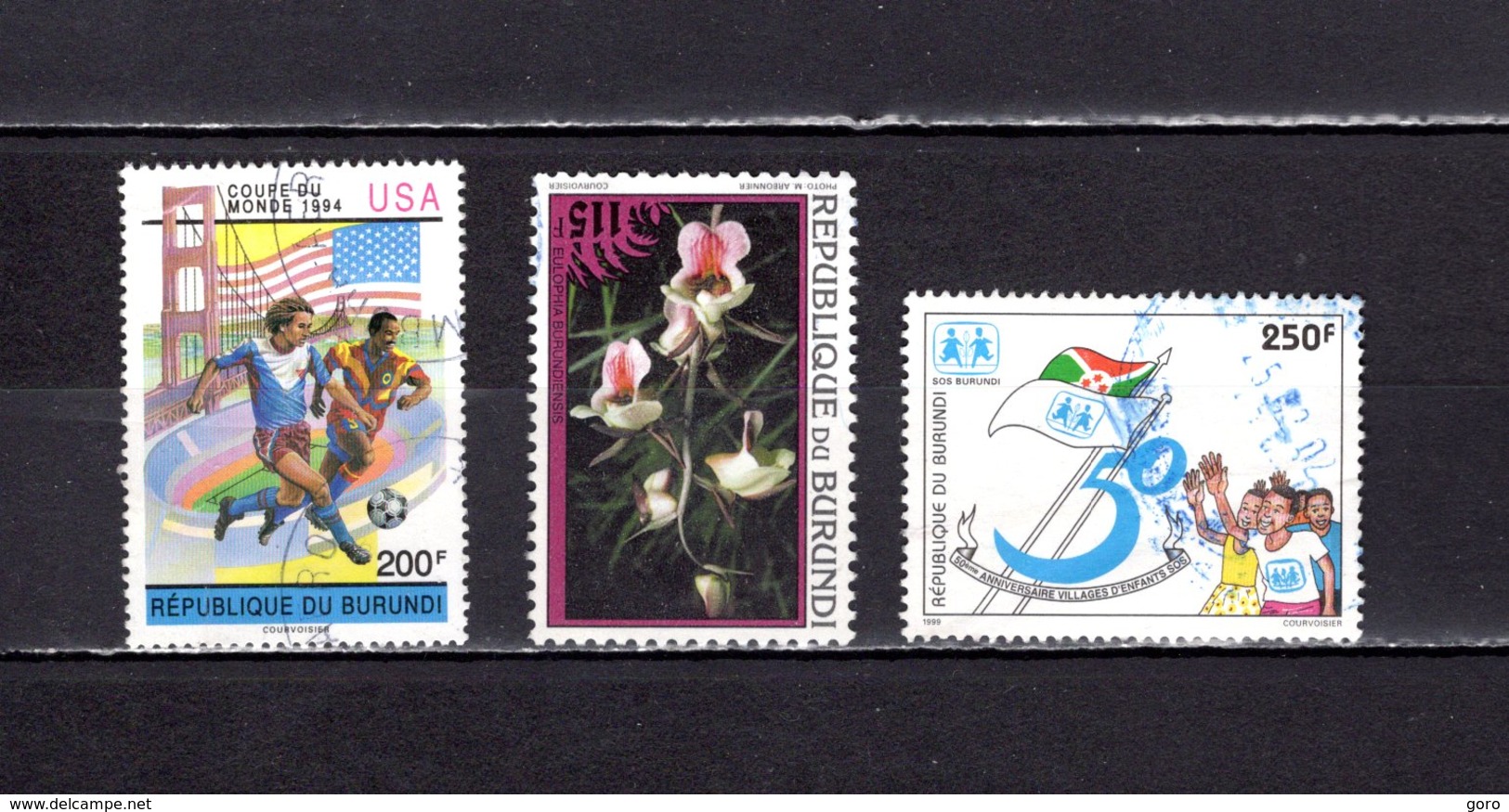 Burundi 1993-97  .Y&T Nº   1003-1031-1051 - Usados