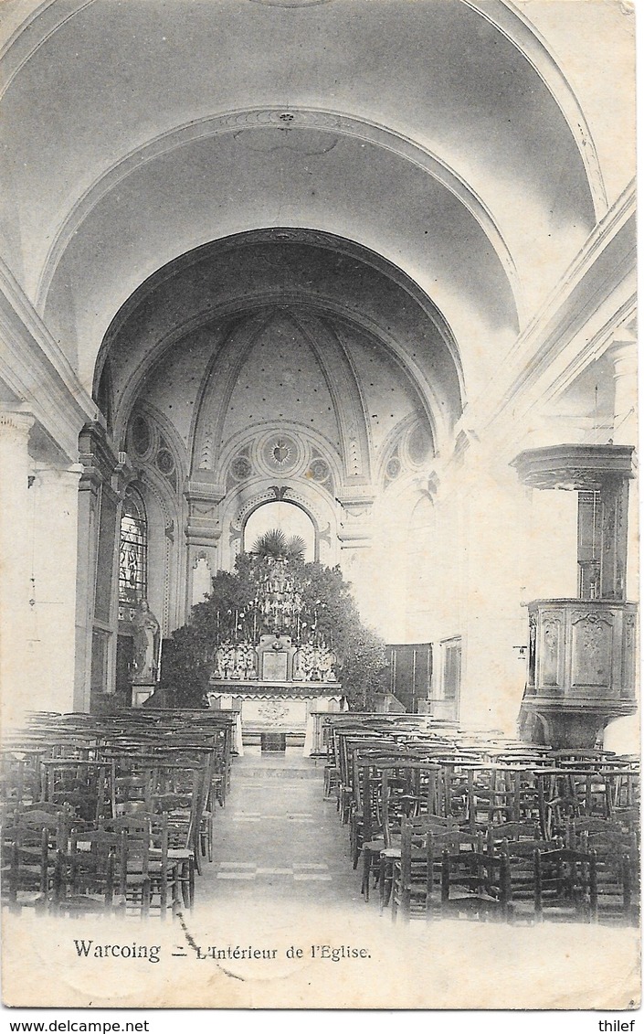 Warcoing NA3: L'Intérieur De L'Eglise 1909 - Pecq