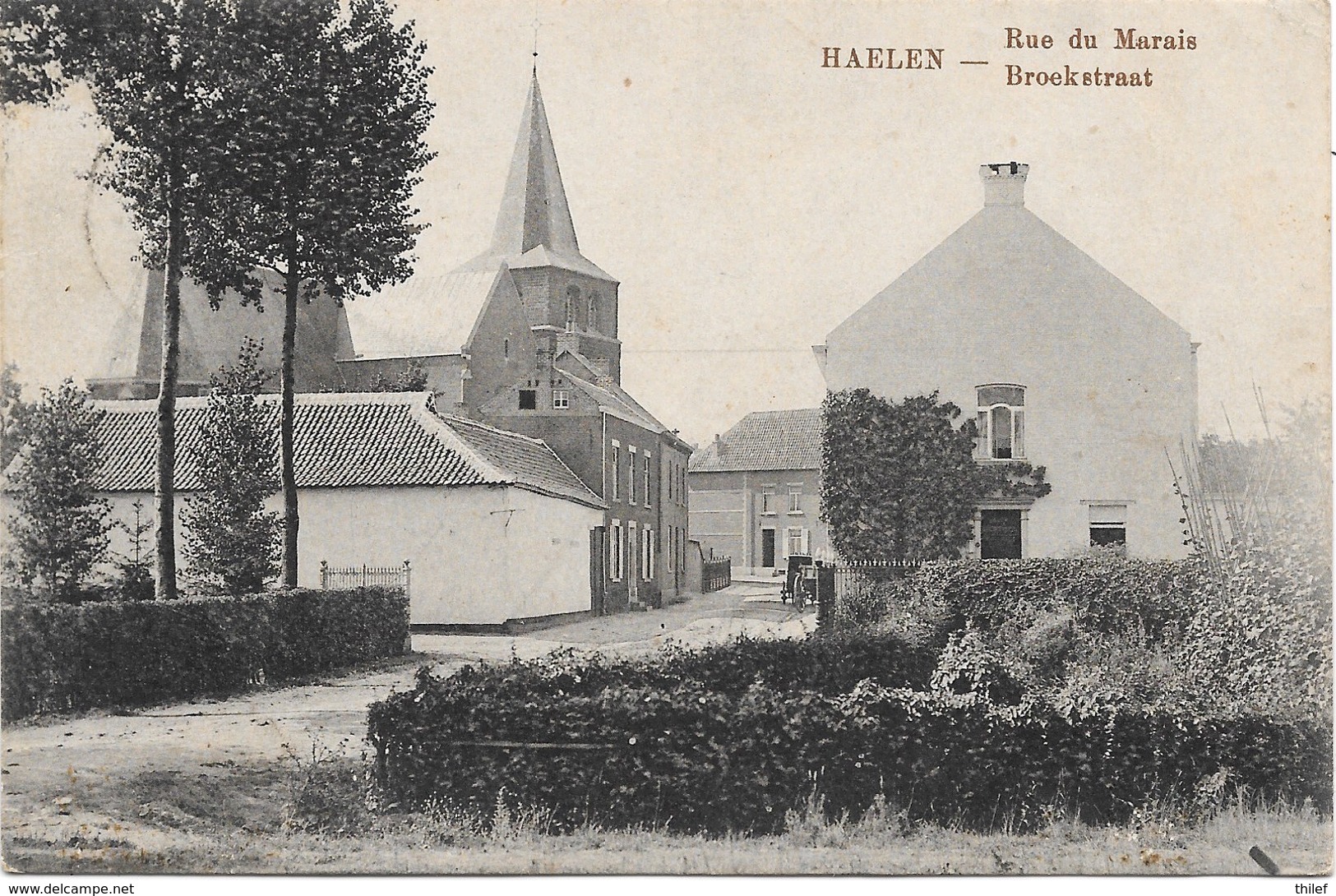 Haelen NA2: Broekstraat 1914 - Halen