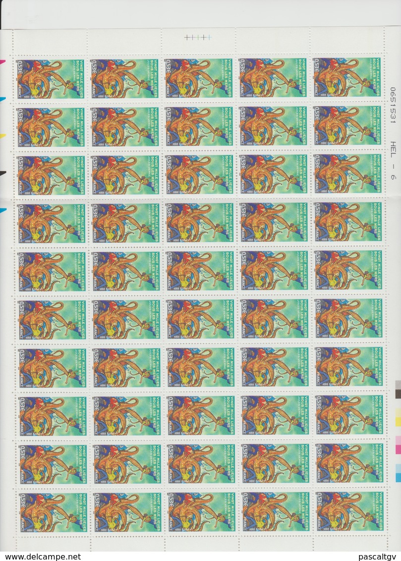 Planche De 50 Timbres Du N°3794 à 0.53 Eur - Feuilles Complètes