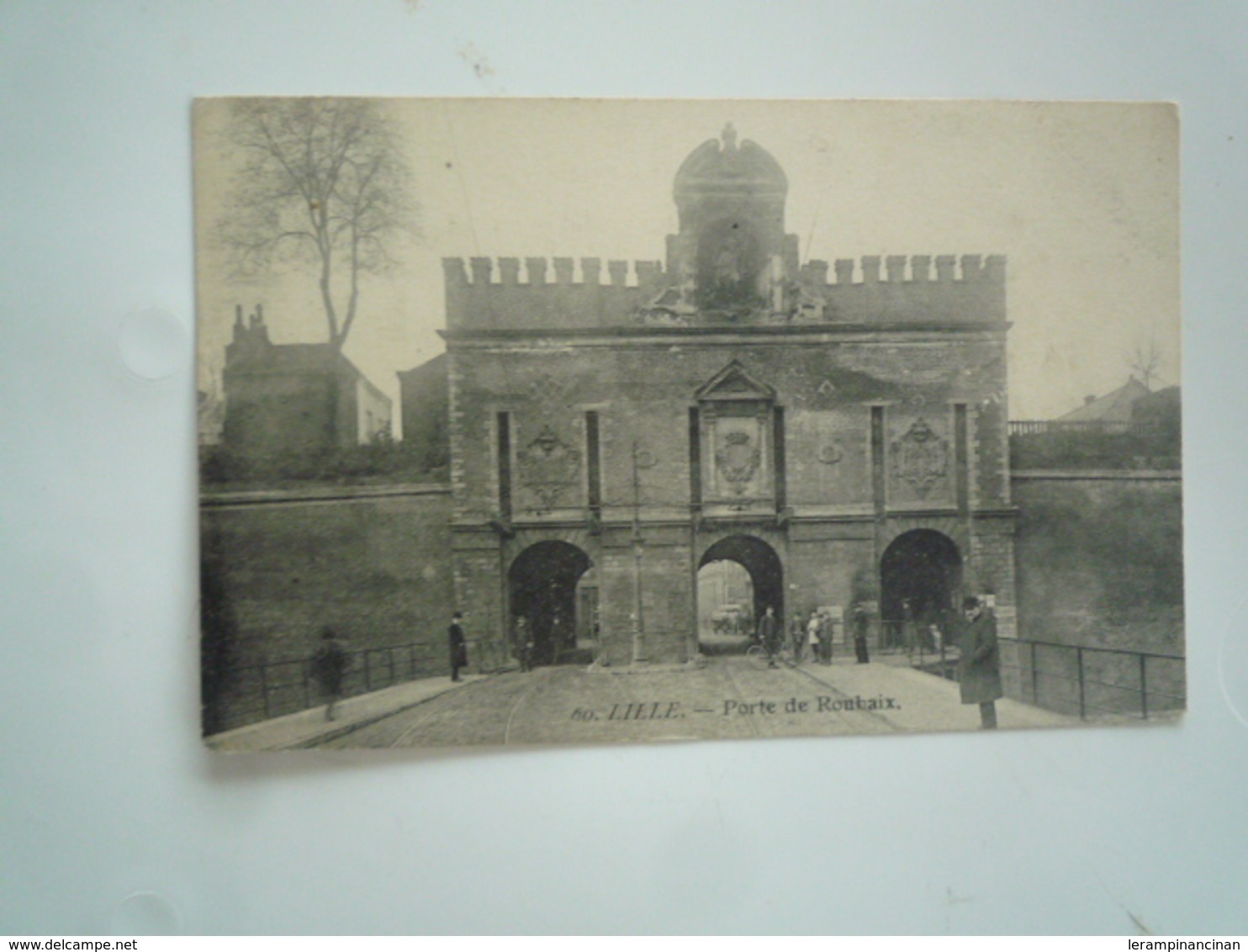 LILLE 1905 LA PORTE DE ROUBAIX N 60 DOS DIVISE   CIRCULEE  ETAT BON - Lille