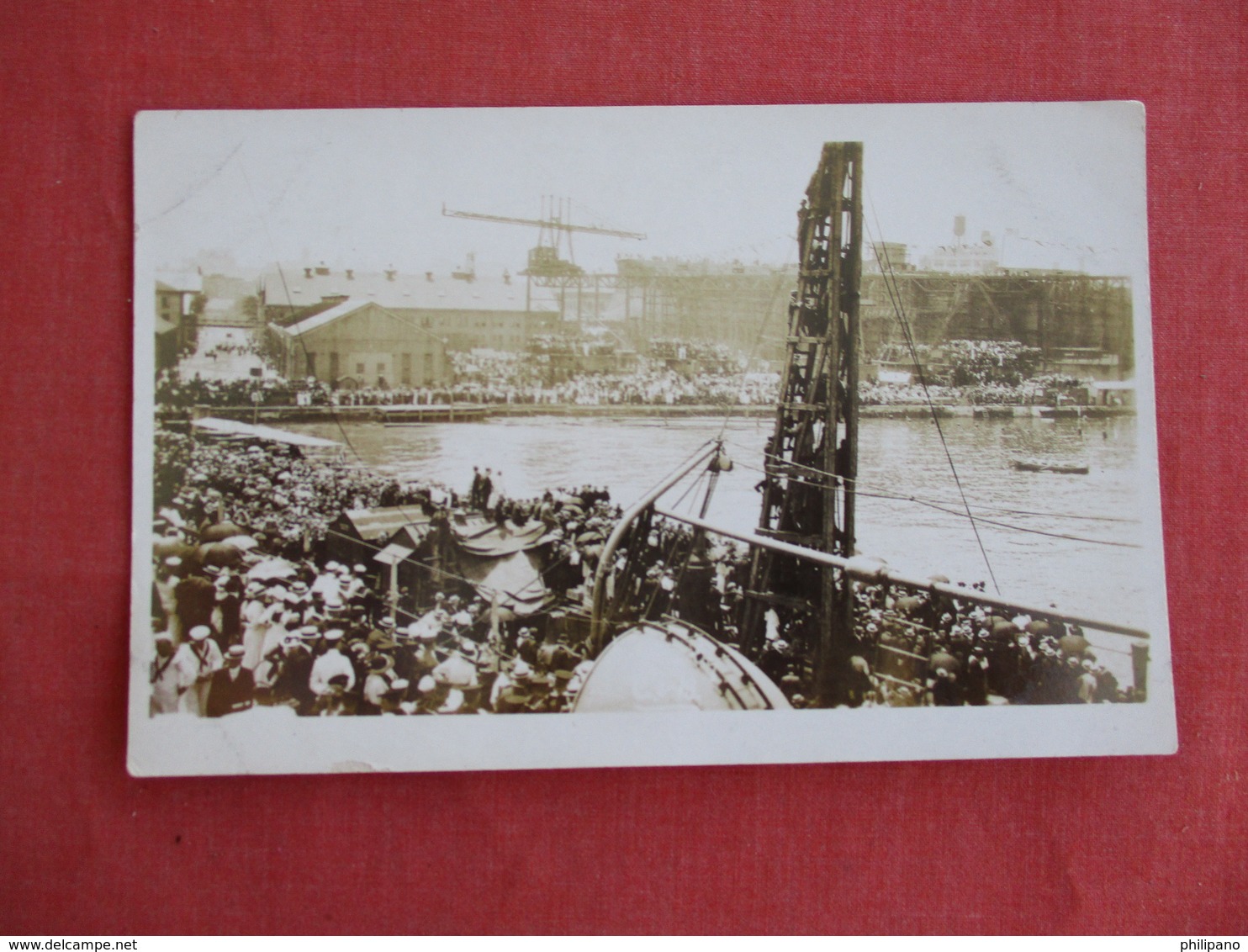 RPPC  Busy Harbor Scene   Ref 3127 - To Identify