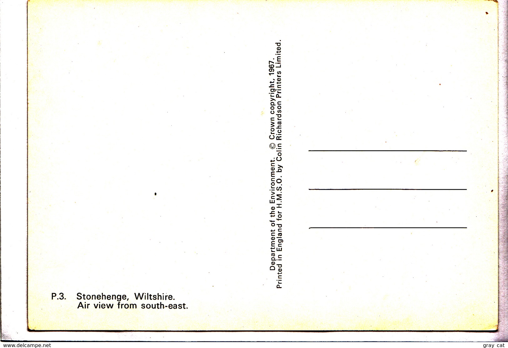 Stonehenge, Wiltshire, UK, Air View From South-east, 1967 Unused Postcard [22689] - Stonehenge