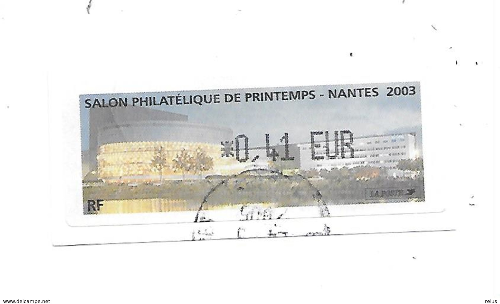 LISA SALON PHILATELIQUE DE PRINTEMPS NANTES 2003 Sur Fragment - 1999-2009 Abgebildete Automatenmarke