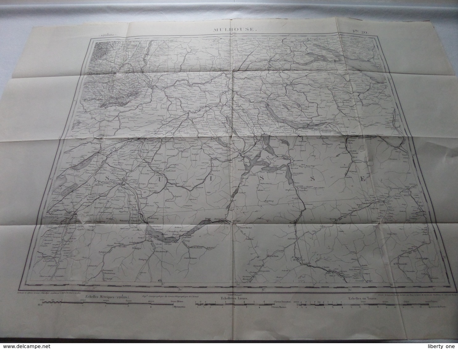 MULHOUSE ( Flle 20 ) Schaal / Echelle / Scale 1: 320.000 ( Thierry / Hacq / Dandeleux ) - ( Voir / Zie Photo) - Carte Geographique