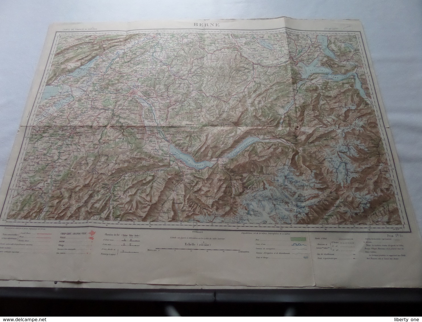 BERNE ( Flle N° 42 Bis ) Schaal / Echelle / Scale 1/200.000 ( Voir / Zie Photo) - Geographical Maps