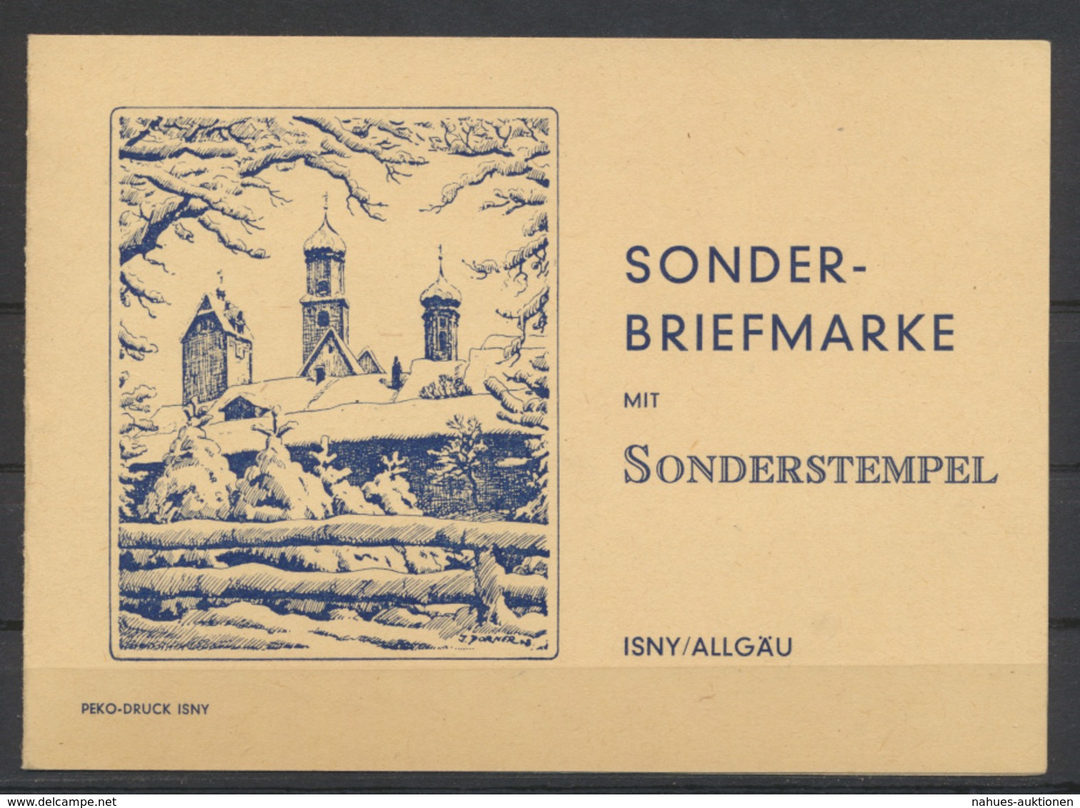 Besetzung Franz. Zone Württemberg 38yXII 39yV Ersttag Isny Skimeisterschaften  - Altri & Non Classificati